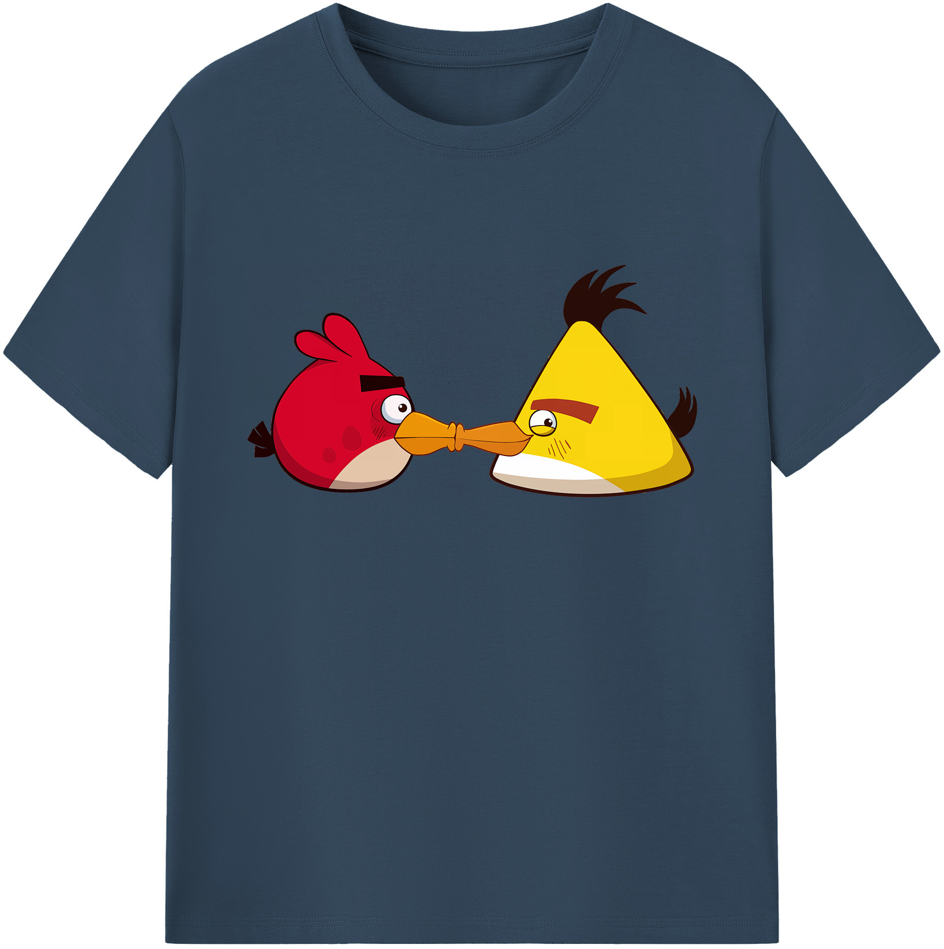 （画像用） Angry Birds アングリーバード 綿100％ メンズ半袖Tシャツ｜肌触りやわらか＆通気性