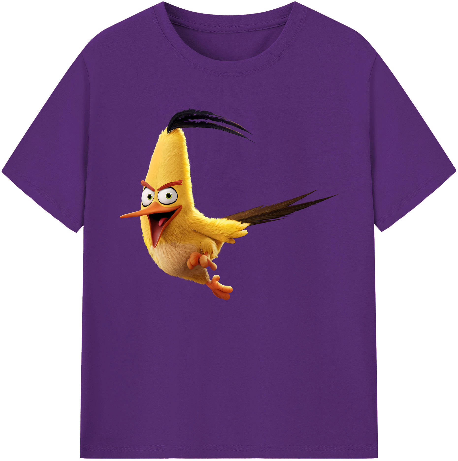 （画像用） Angry Birds アングリーバード 綿100％ メンズ半袖Tシャツ｜肌触りやわらか＆通気性