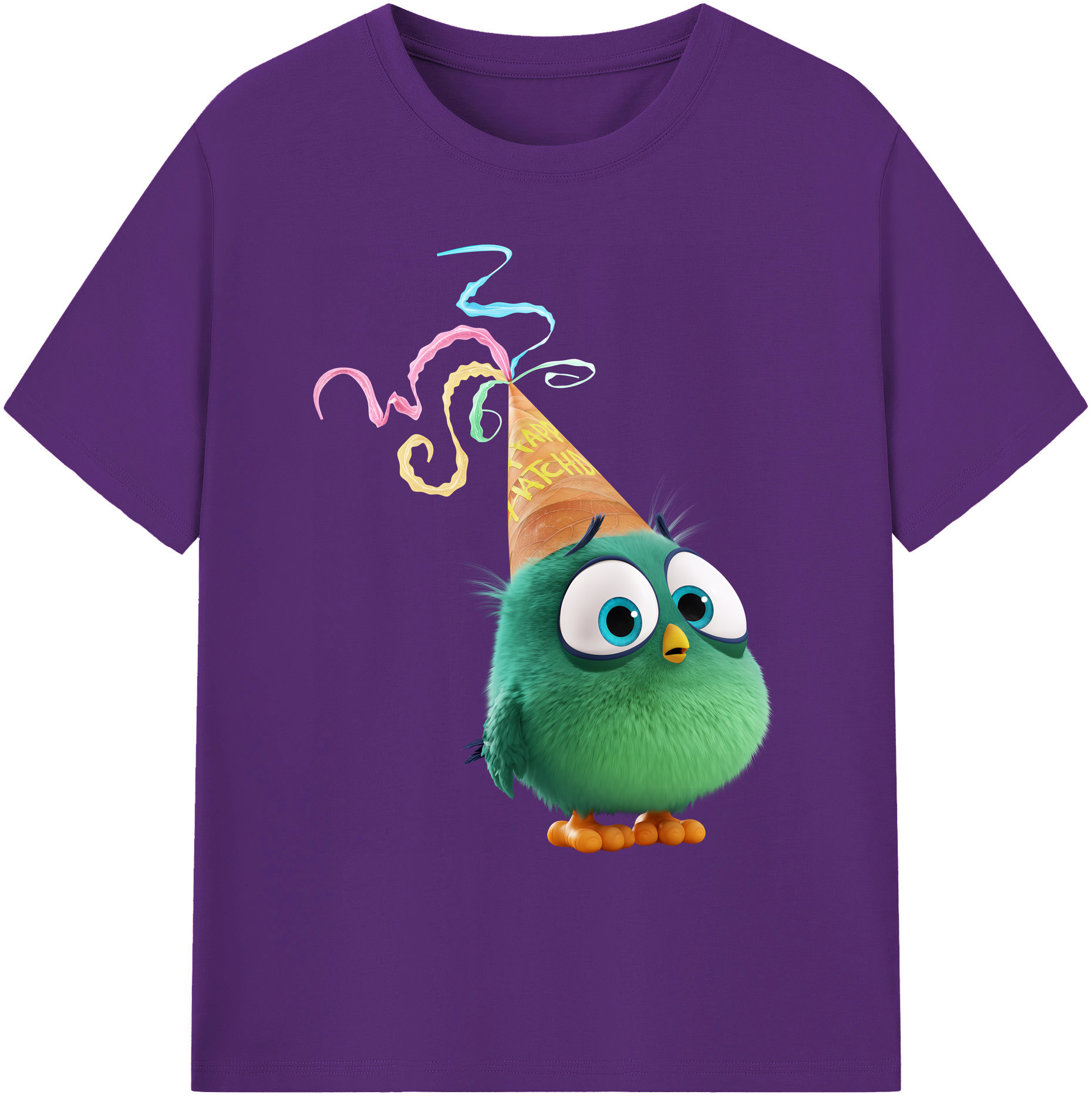 （画像用） Angry Birds アングリーバード 綿100％ メンズ半袖Tシャツ｜肌触りやわらか＆通気性