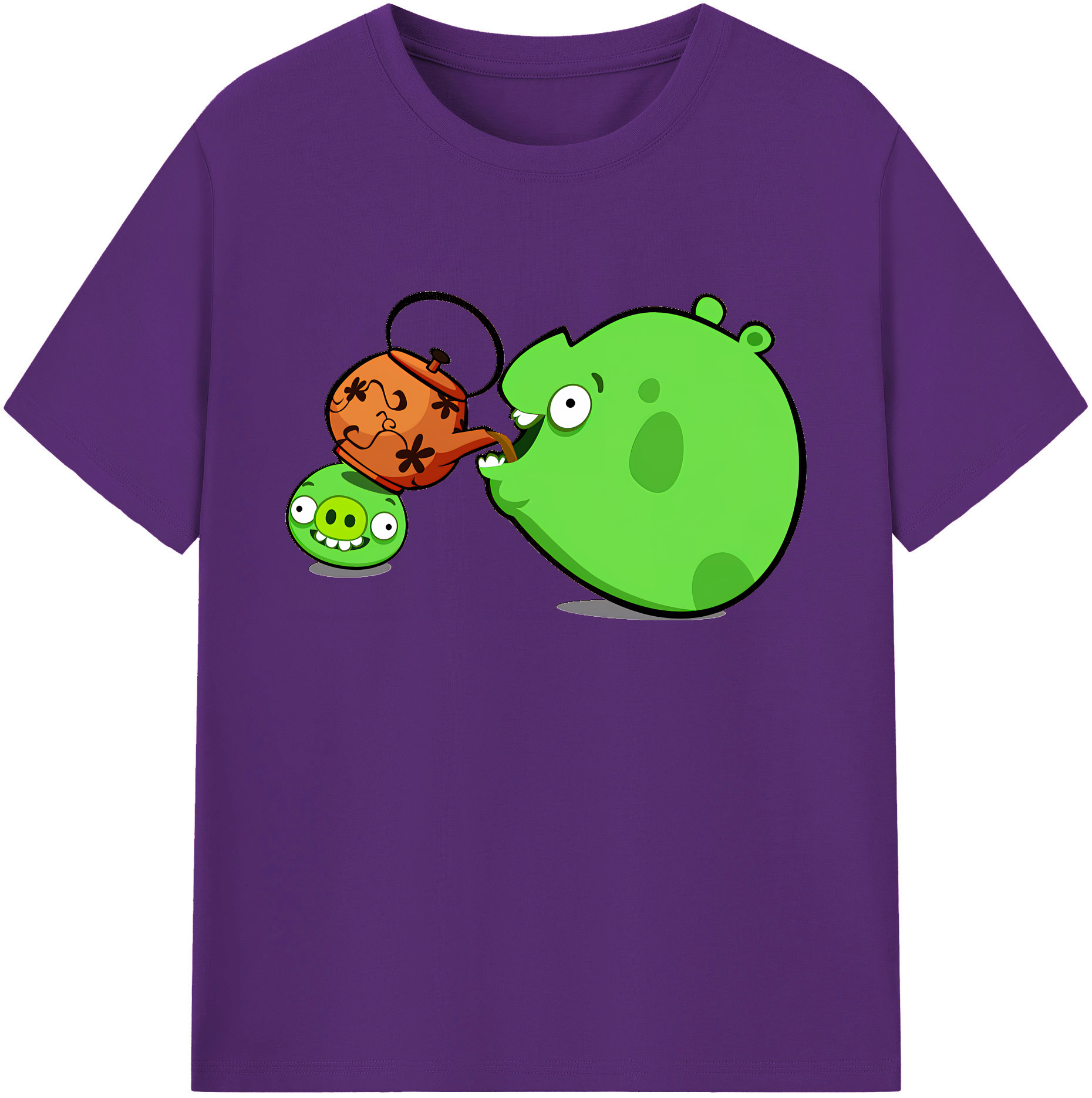 （画像用） Angry Birds アングリーバード 綿100％ メンズ半袖Tシャツ｜肌触りやわらか＆通気性