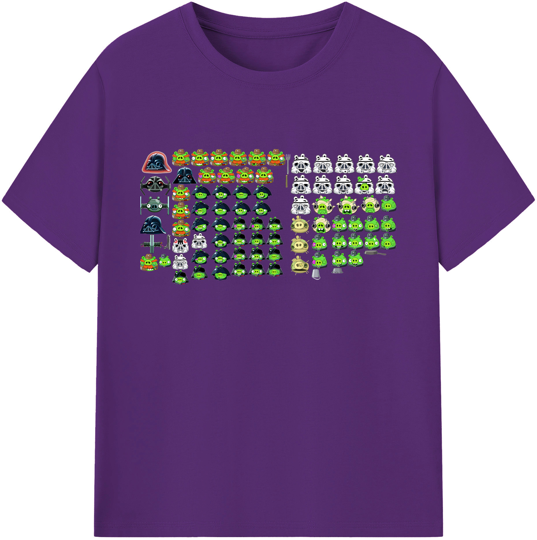 （画像用） Angry Birds アングリーバード 綿100％ メンズ半袖Tシャツ｜肌触りやわらか＆通気性
