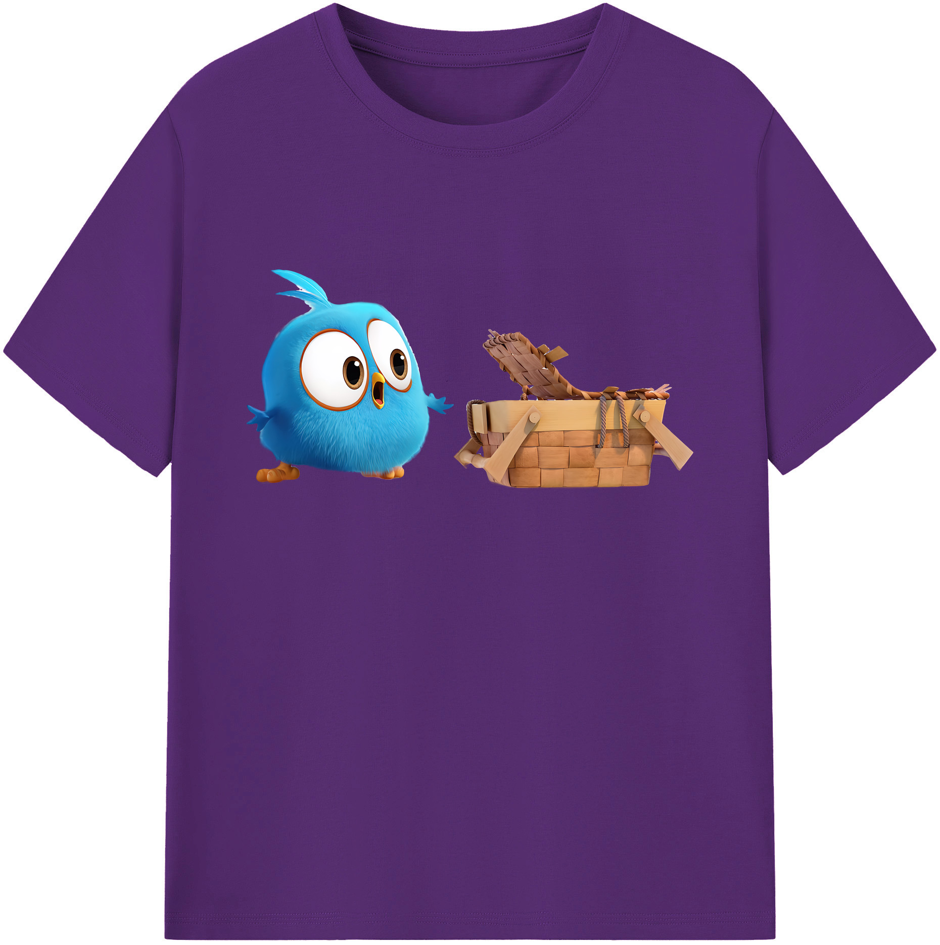 （画像用） Angry Birds アングリーバード 綿100％ メンズ半袖Tシャツ｜肌触りやわらか＆通気性