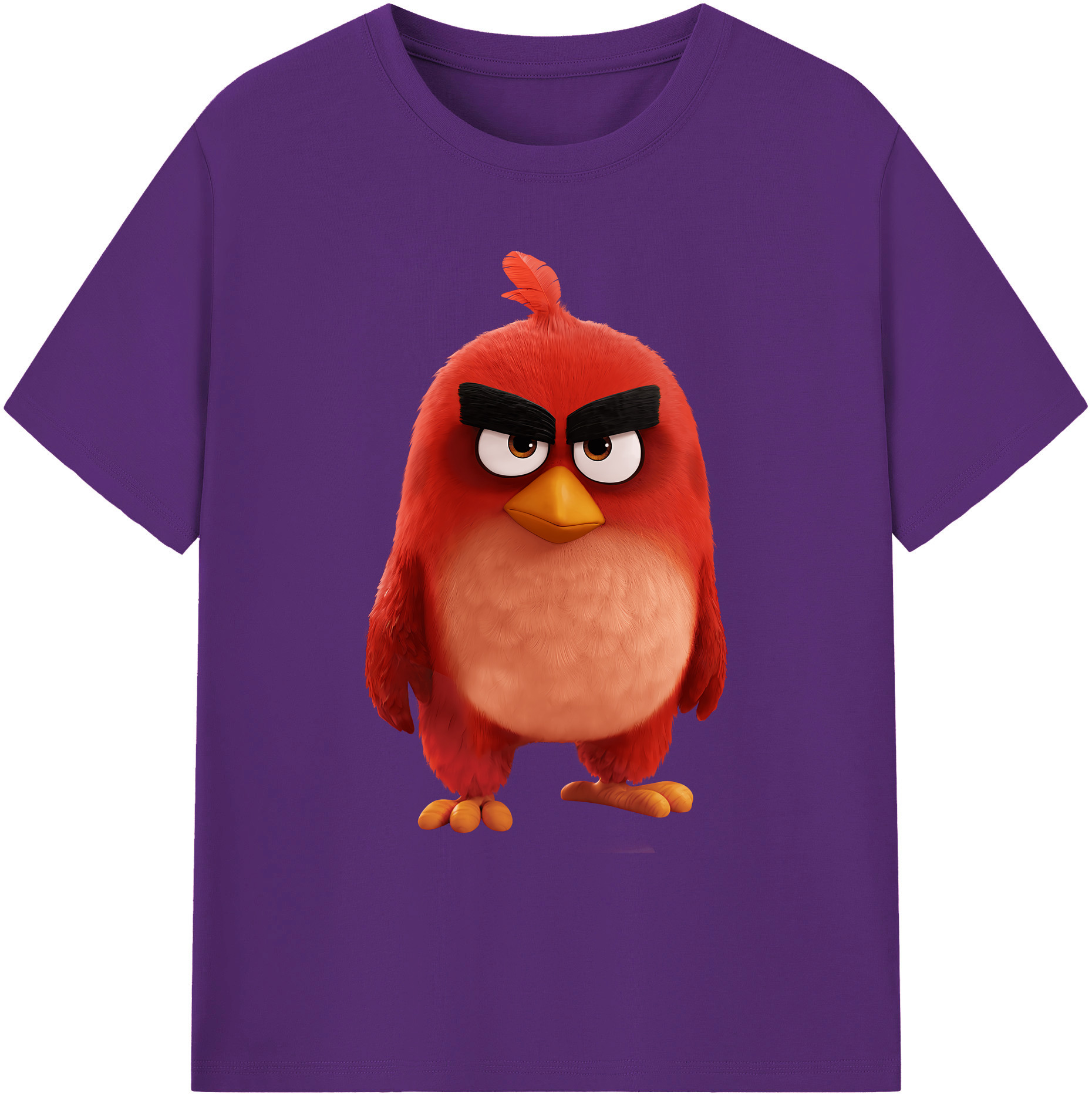 （画像用） Angry Birds アングリーバード 綿100％ メンズ半袖Tシャツ｜肌触りやわらか＆通気性