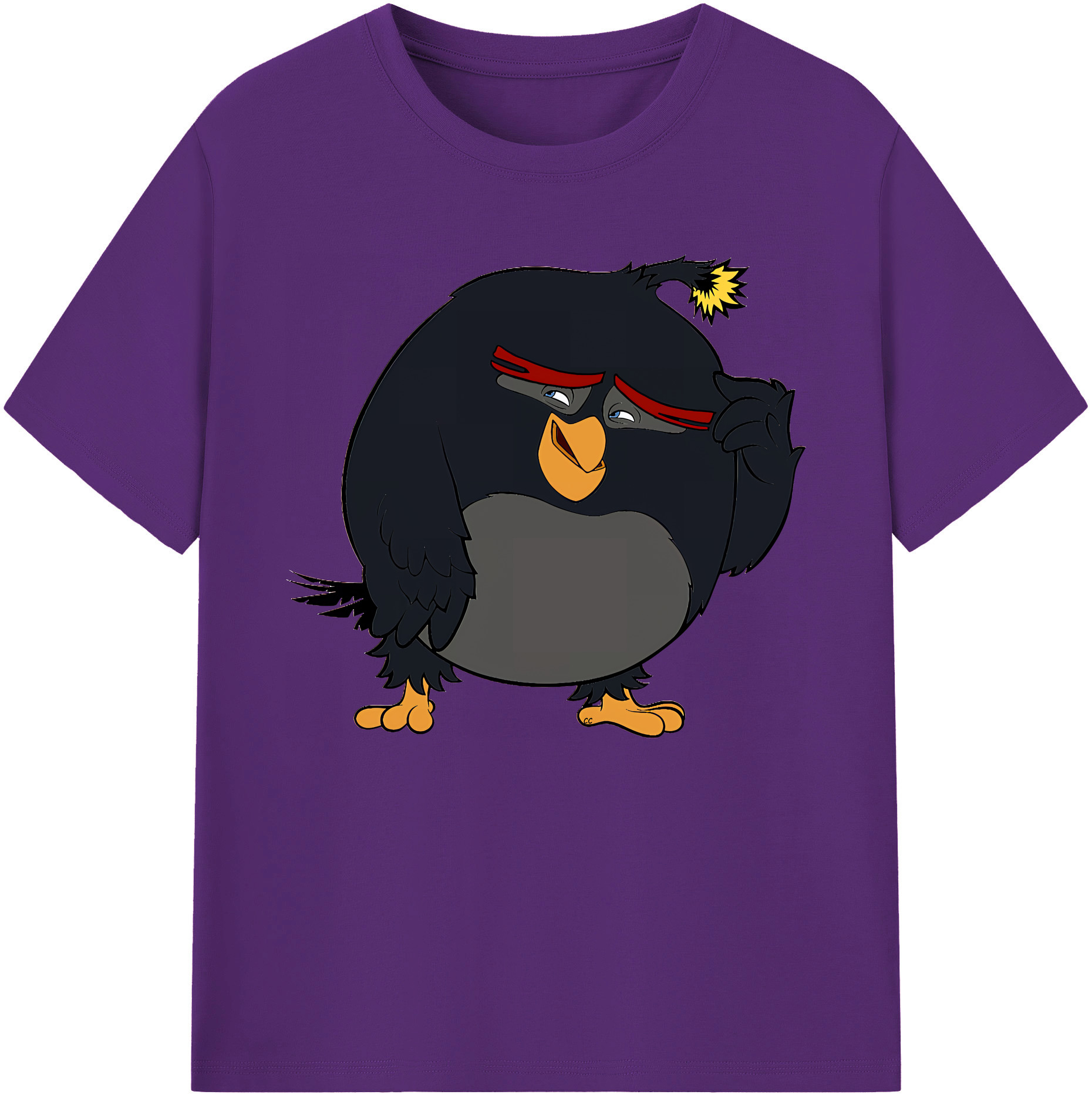 （画像用） Angry Birds アングリーバード 綿100％ メンズ半袖Tシャツ｜肌触りやわらか＆通気性