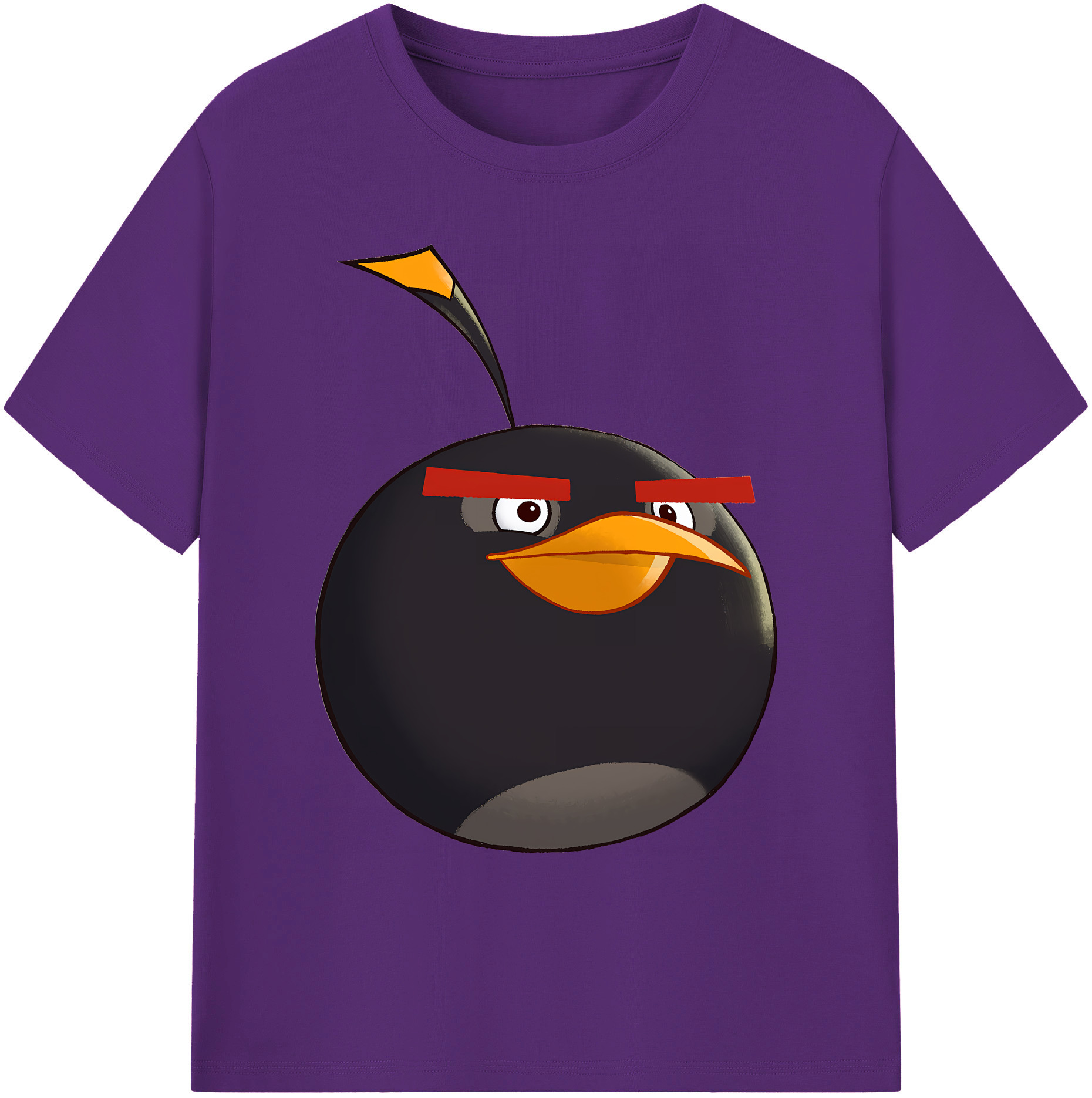 （画像用） Angry Birds アングリーバード 綿100％ メンズ半袖Tシャツ｜肌触りやわらか＆通気性