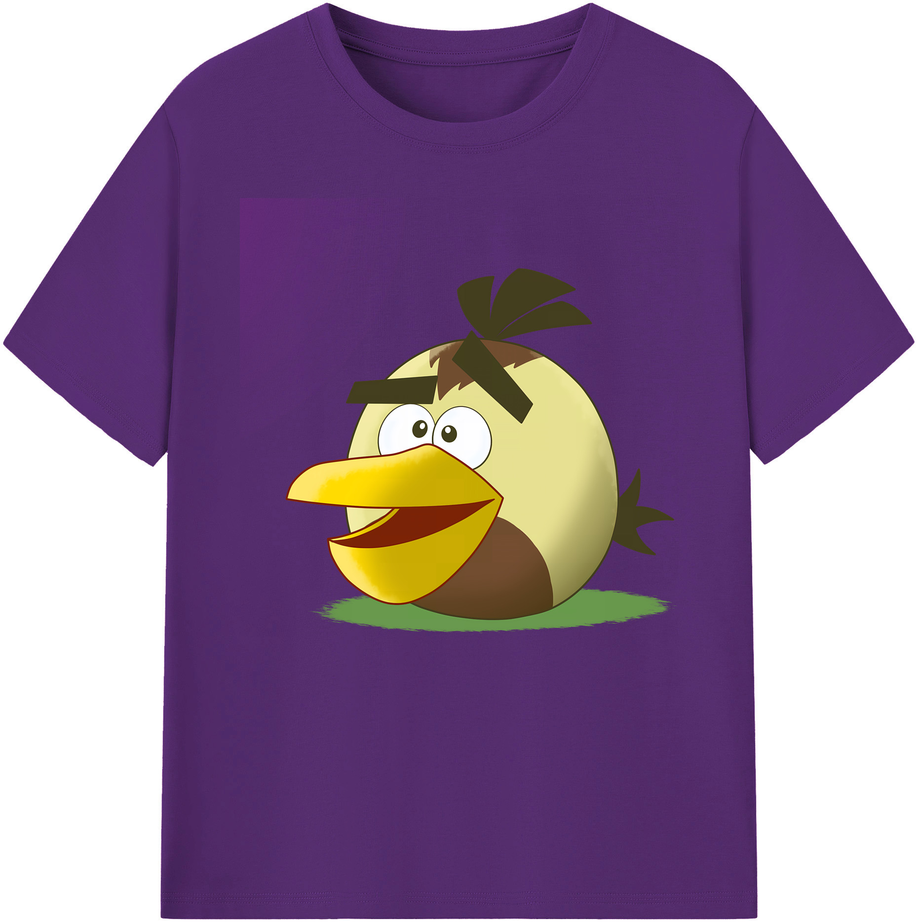 （画像用） Angry Birds アングリーバード 綿100％ メンズ半袖Tシャツ｜肌触りやわらか＆通気性