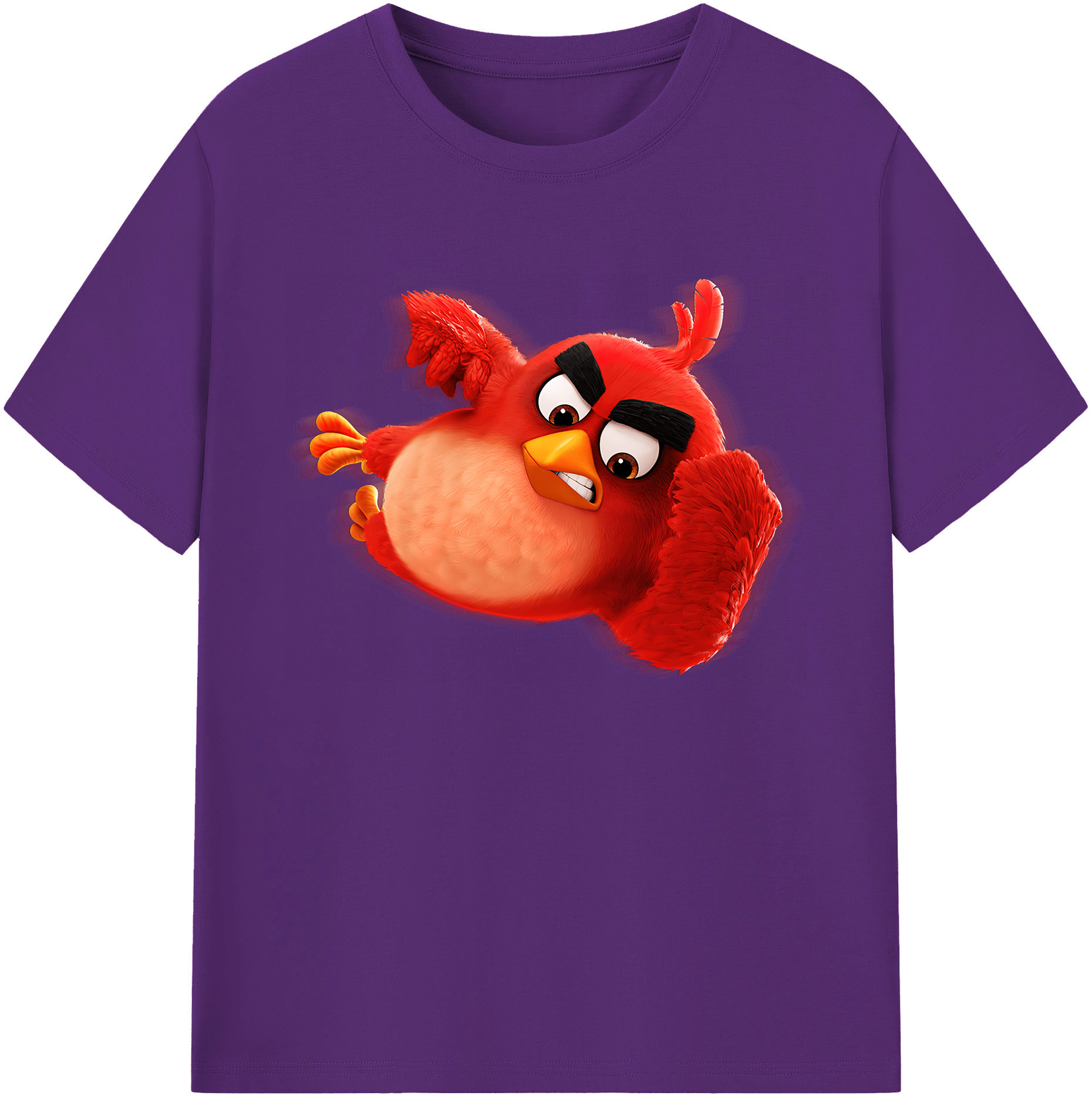 （画像用） Angry Birds アングリーバード 綿100％ メンズ半袖Tシャツ｜肌触りやわらか＆通気性