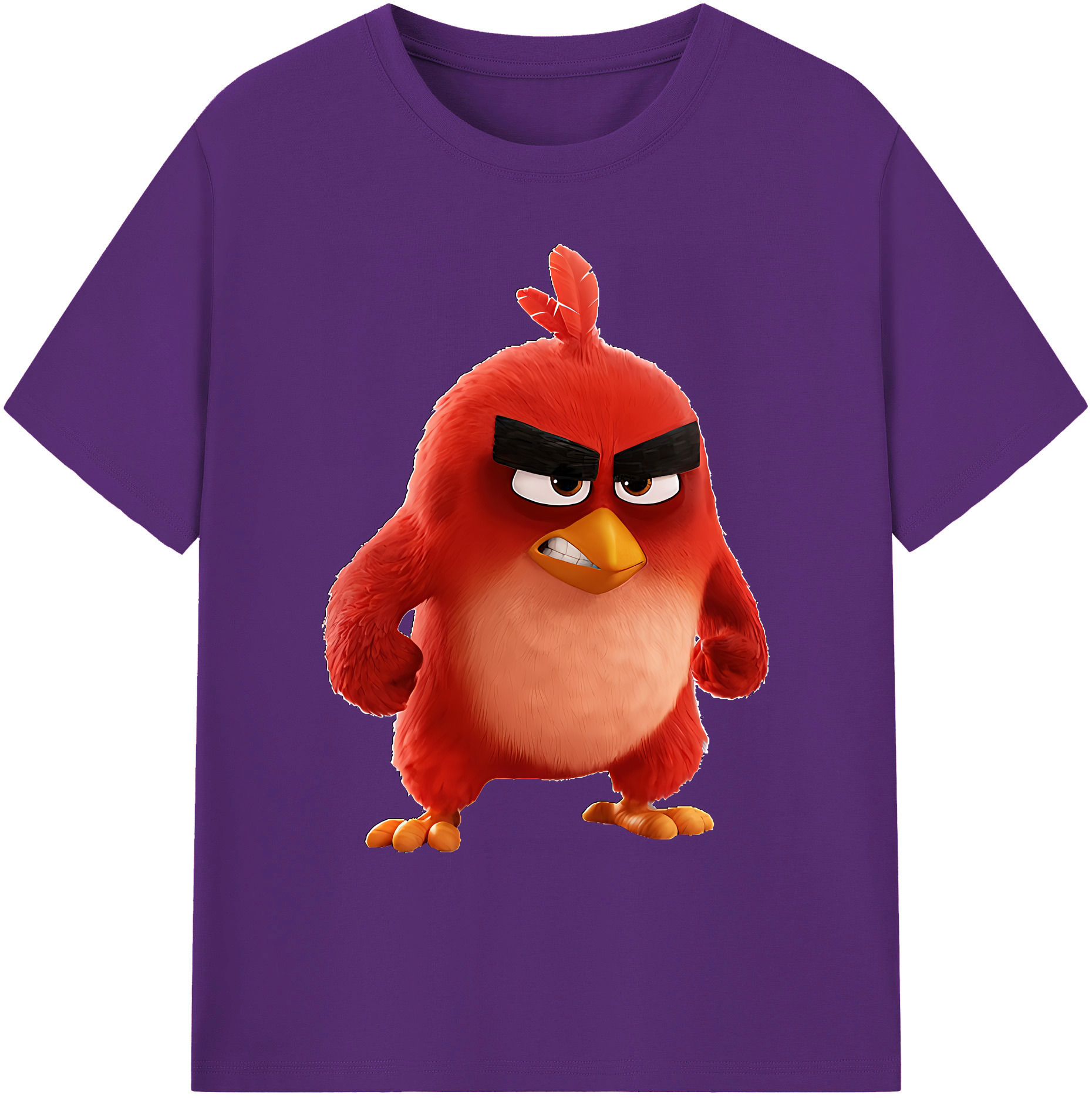 （画像用） Angry Birds アングリーバード 綿100％ メンズ半袖Tシャツ｜肌触りやわらか＆通気性