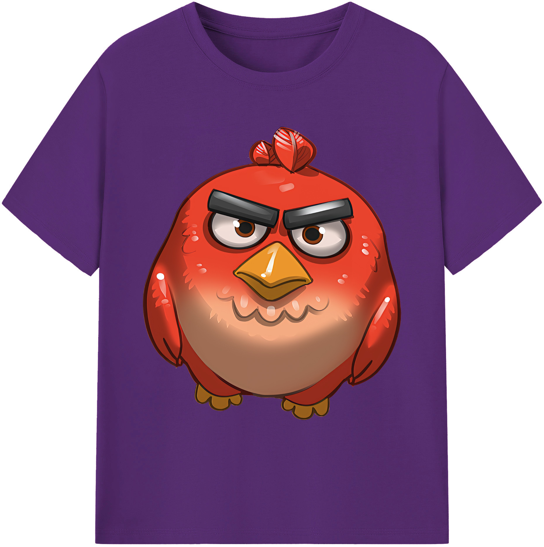 （画像用） Angry Birds アングリーバード 綿100％ メンズ半袖Tシャツ｜肌触りやわらか＆通気性