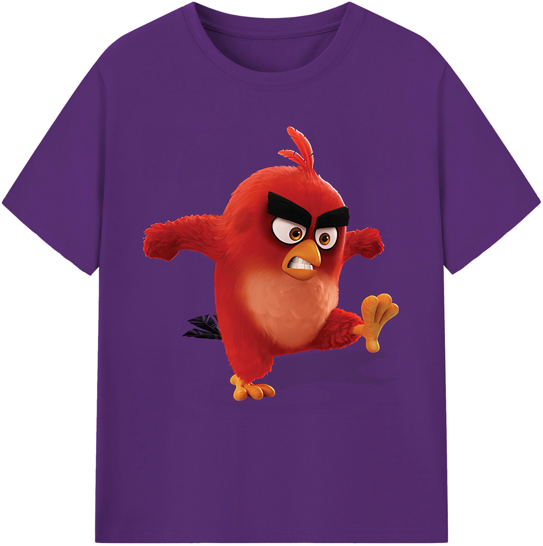 （画像用） Angry Birds アングリーバード 綿100％ メンズ半袖Tシャツ｜肌触りやわらか＆通気性