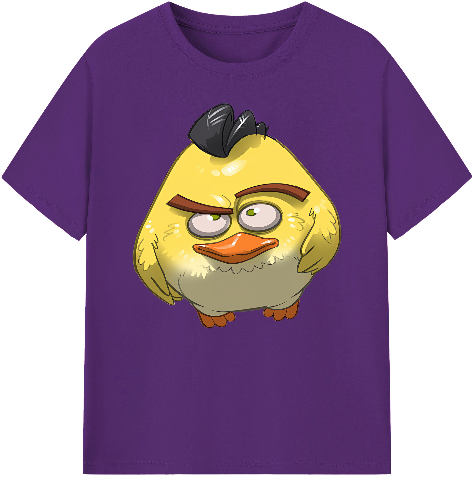 （画像用） Angry Birds アングリーバード 綿100％ メンズ半袖Tシャツ｜肌触りやわらか＆通気性