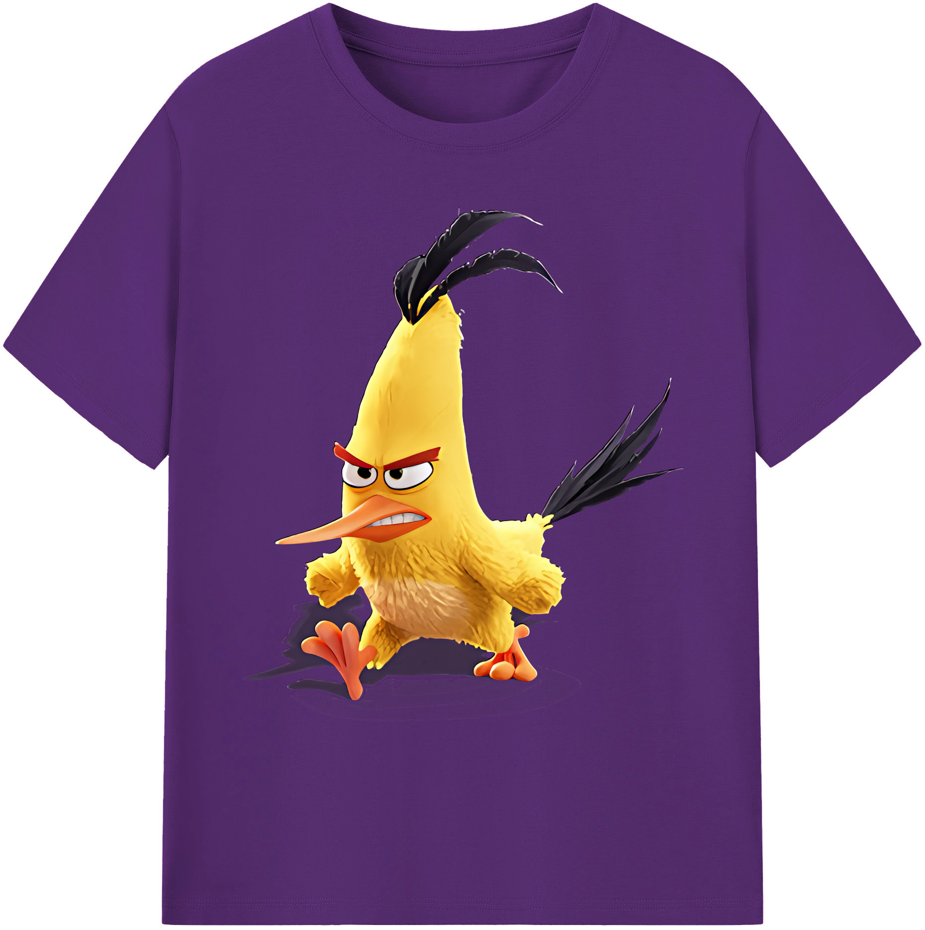 （画像用） Angry Birds アングリーバード 綿100％ メンズ半袖Tシャツ｜肌触りやわらか＆通気性