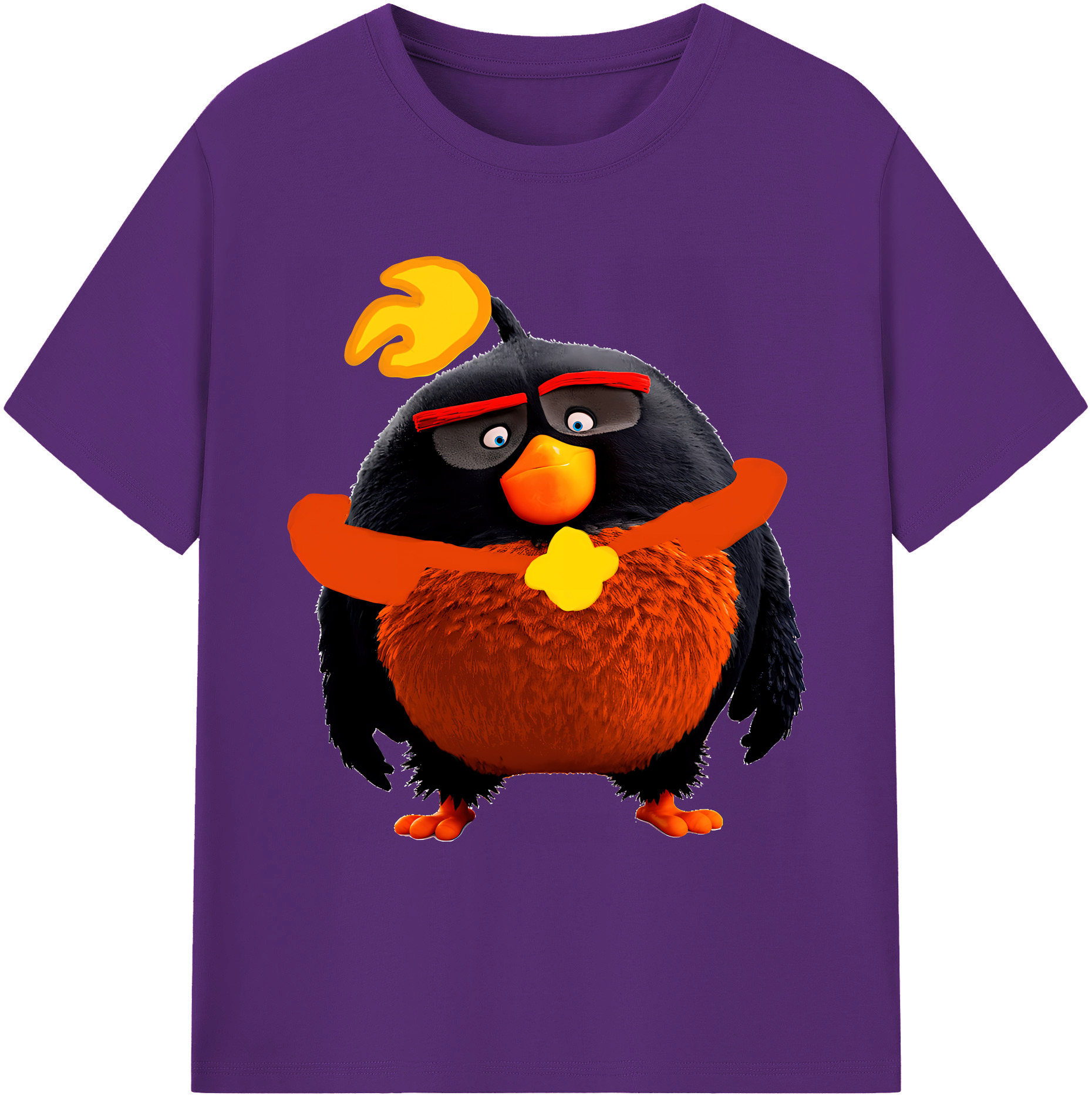 （画像用） Angry Birds アングリーバード 綿100％ メンズ半袖Tシャツ｜肌触りやわらか＆通気性