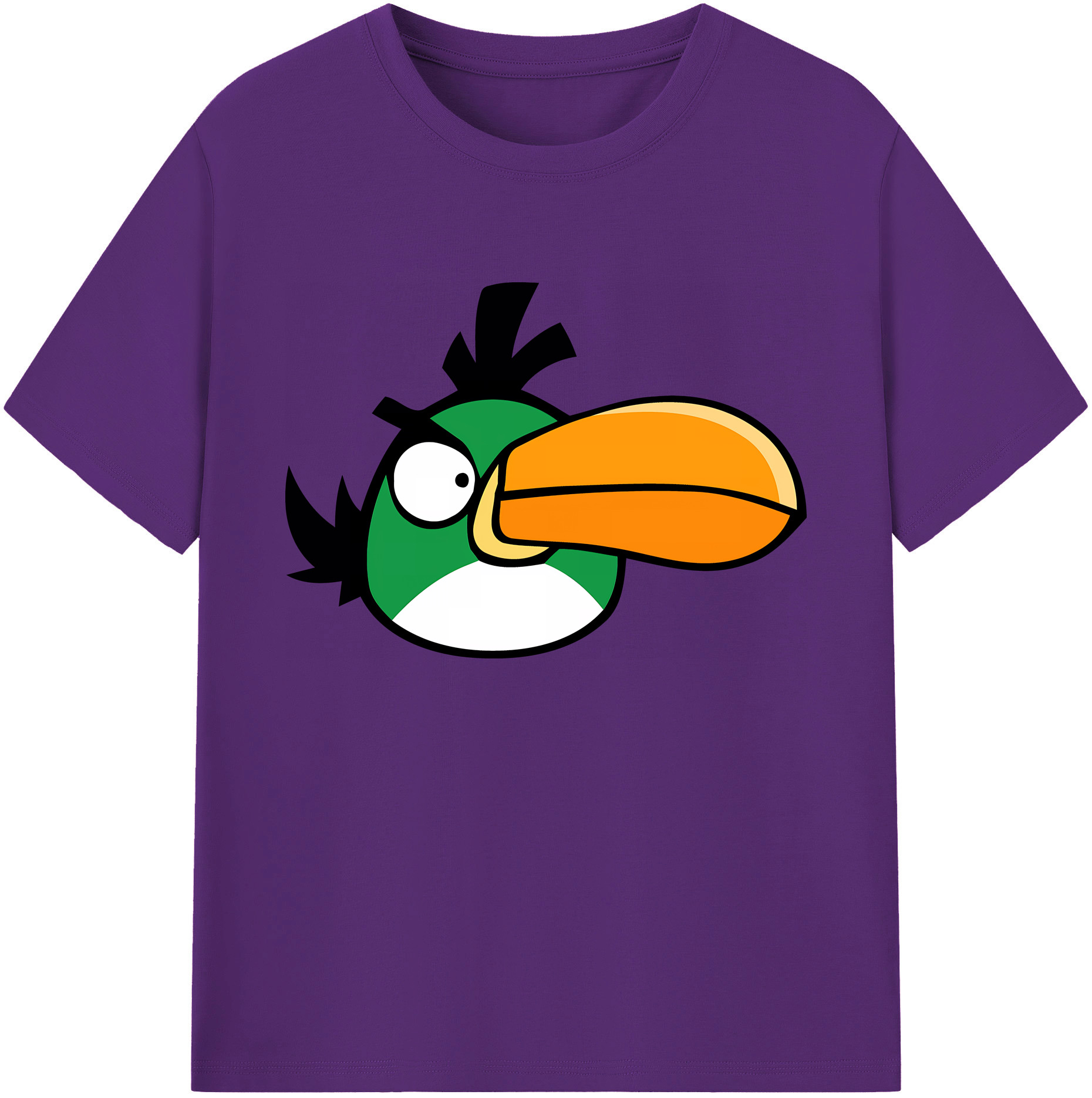 （画像用） Angry Birds アングリーバード 綿100％ メンズ半袖Tシャツ｜肌触りやわらか＆通気性