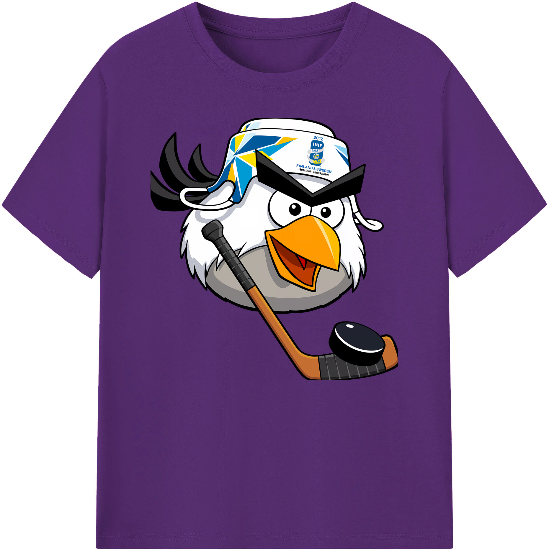 （画像用） Angry Birds アングリーバード 綿100％ メンズ半袖Tシャツ｜肌触りやわらか＆通気性