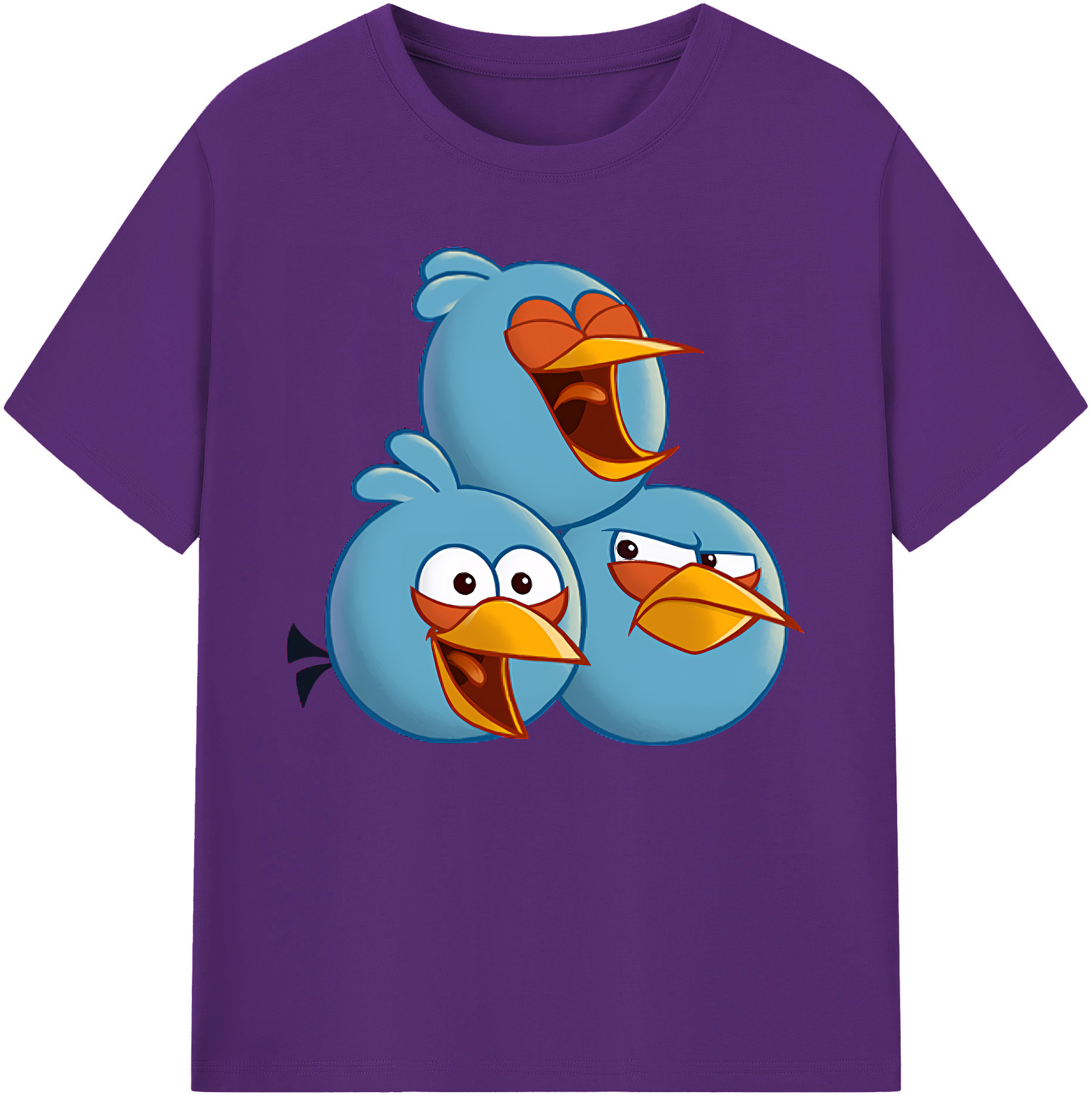 （画像用） Angry Birds アングリーバード 綿100％ メンズ半袖Tシャツ｜肌触りやわらか＆通気性