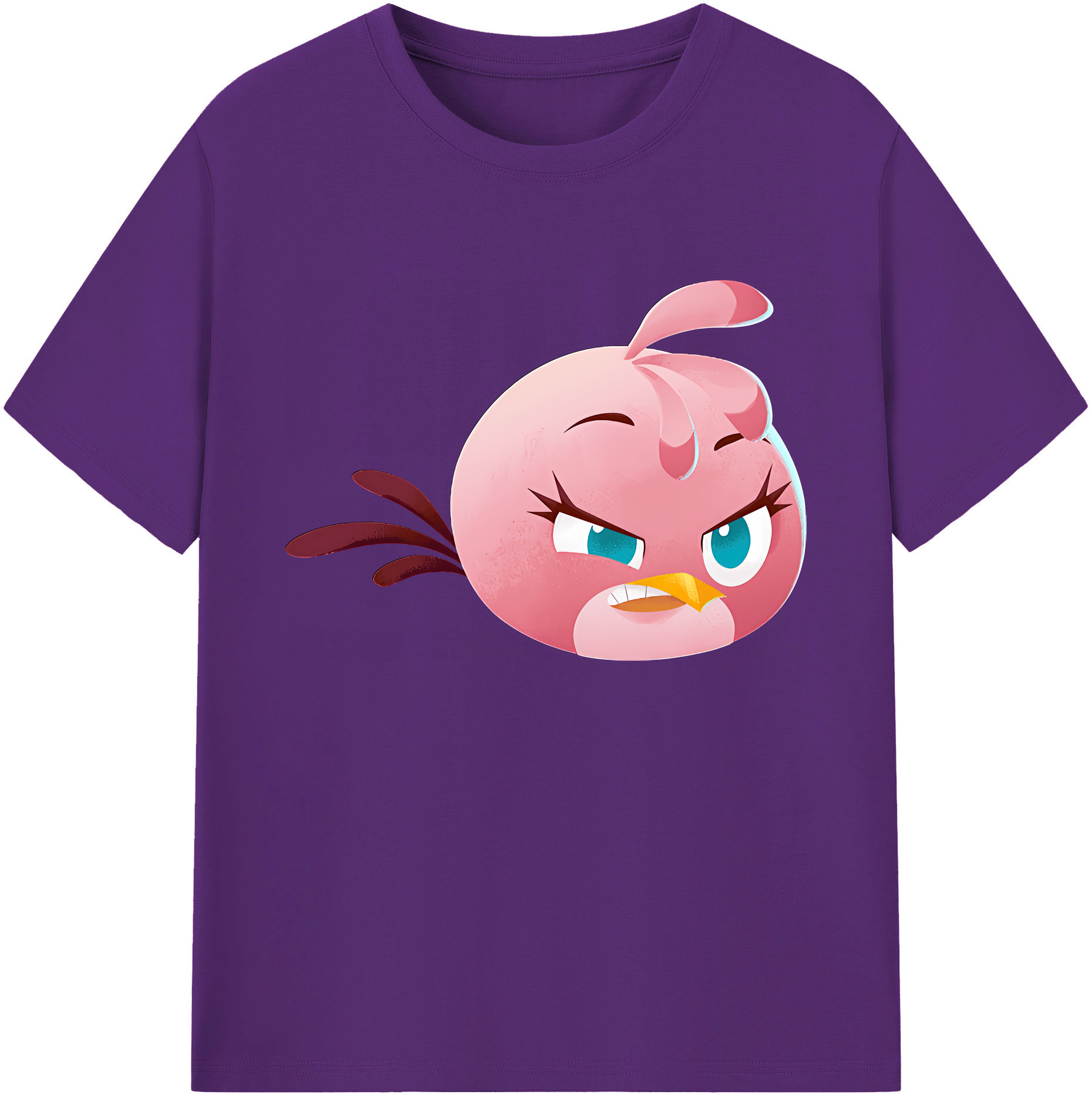 （画像用） Angry Birds アングリーバード 綿100％ メンズ半袖Tシャツ｜肌触りやわらか＆通気性
