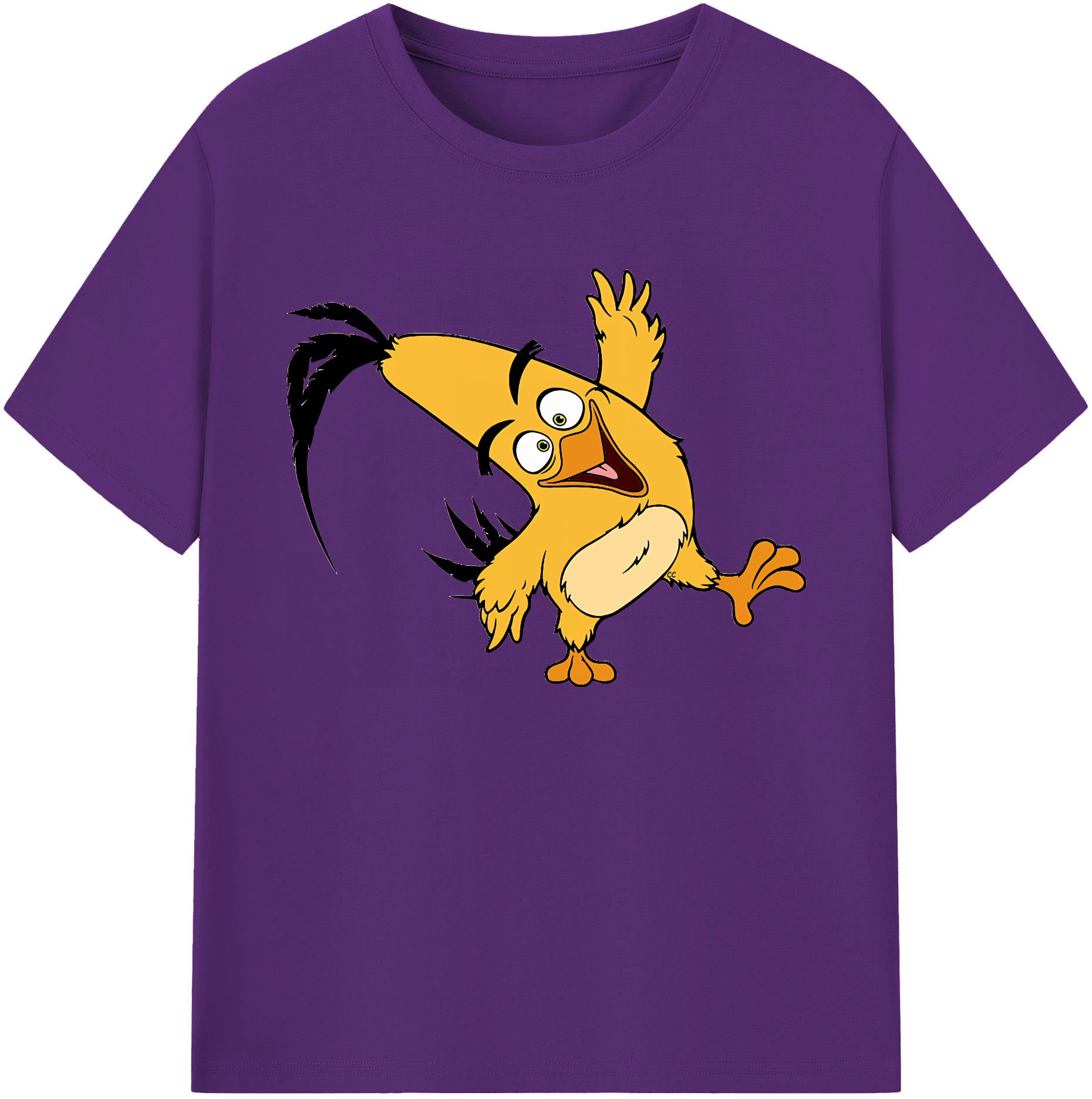 （画像用） Angry Birds アングリーバード 綿100％ メンズ半袖Tシャツ｜肌触りやわらか＆通気性