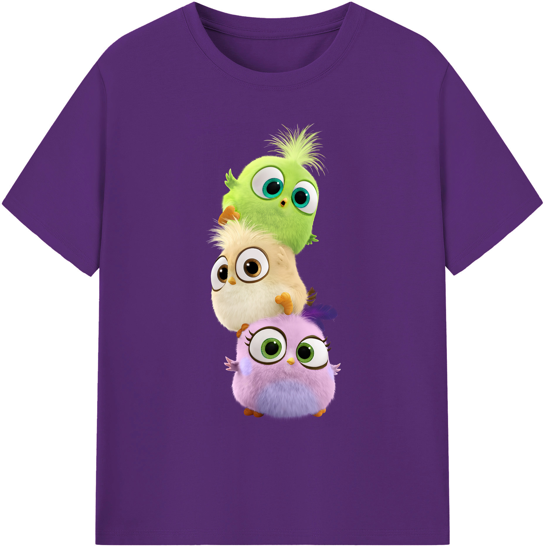 （画像用） Angry Birds アングリーバード 綿100％ メンズ半袖Tシャツ｜肌触りやわらか＆通気性