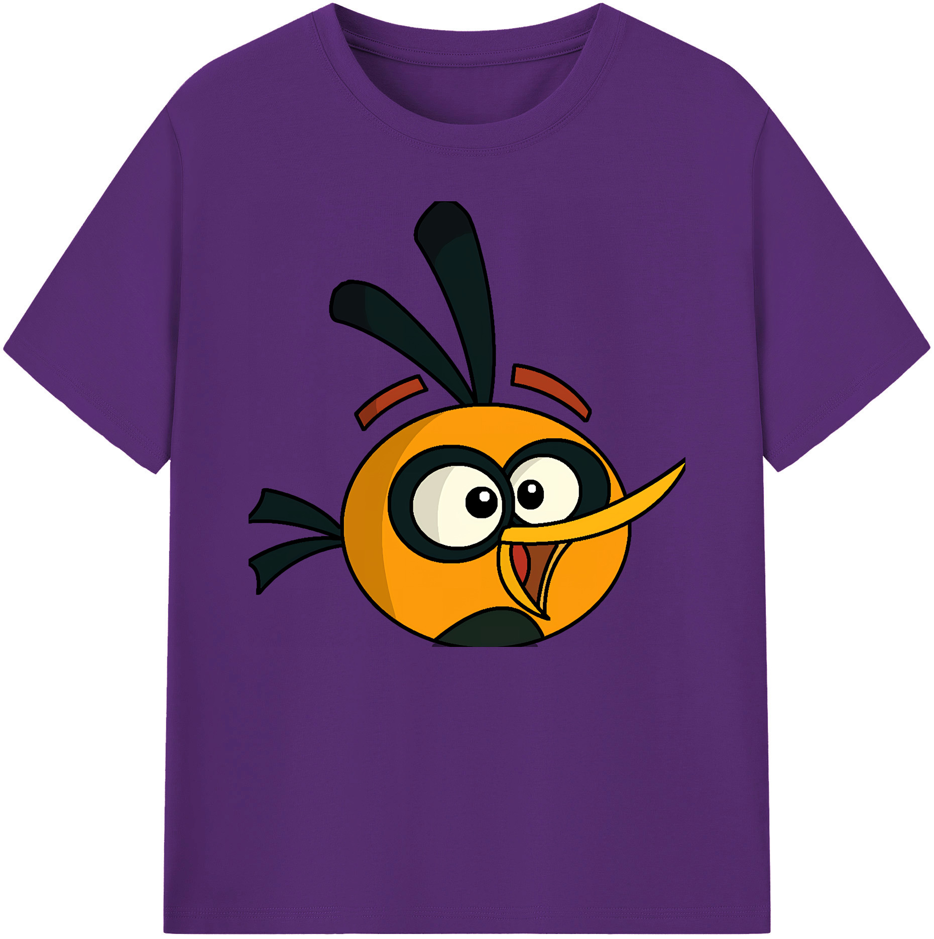 （画像用） Angry Birds アングリーバード 綿100％ メンズ半袖Tシャツ｜肌触りやわらか＆通気性