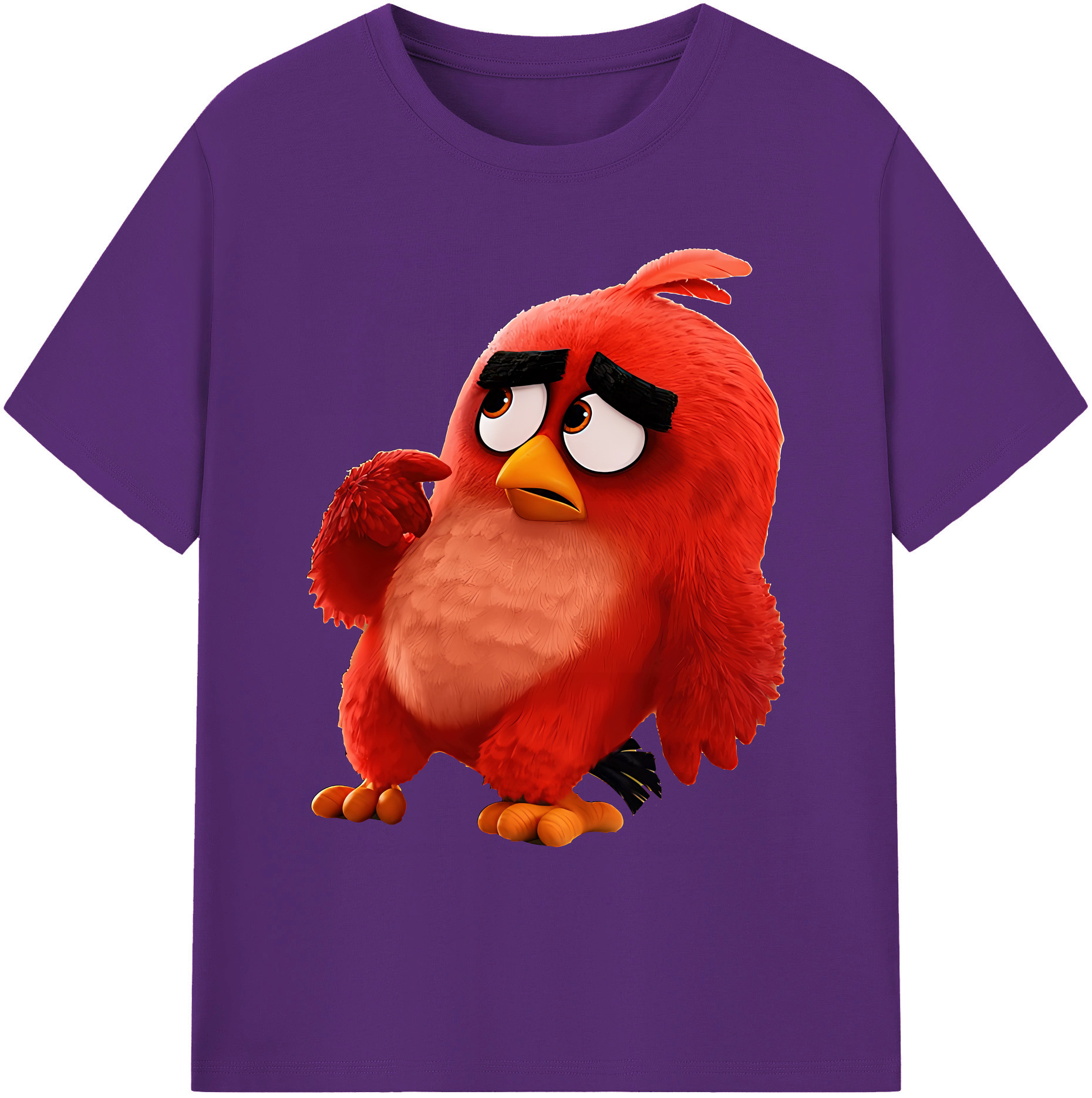 （画像用） Angry Birds アングリーバード 綿100％ メンズ半袖Tシャツ｜肌触りやわらか＆通気性