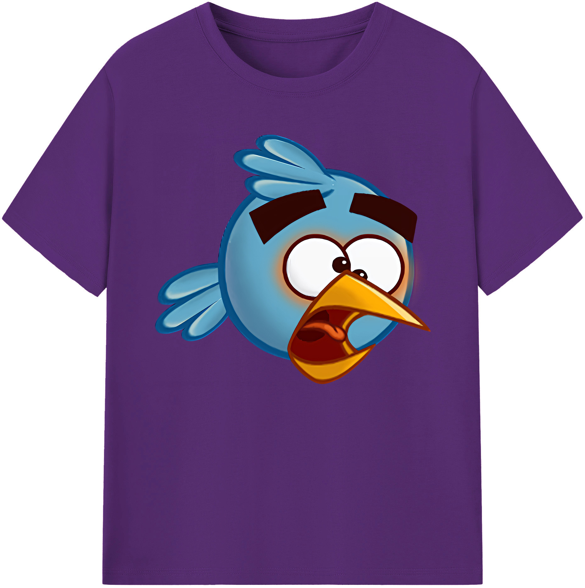 （画像用） Angry Birds アングリーバード 綿100％ メンズ半袖Tシャツ｜肌触りやわらか＆通気性