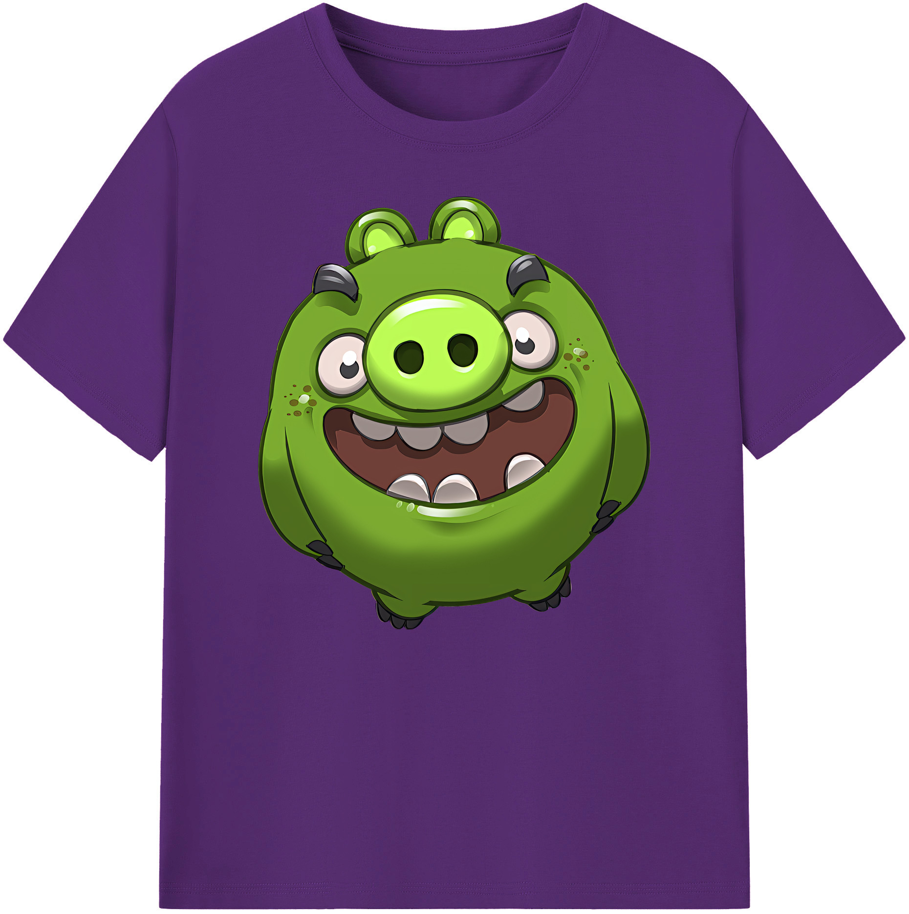 （画像用） Angry Birds アングリーバード 綿100％ メンズ半袖Tシャツ｜肌触りやわらか＆通気性