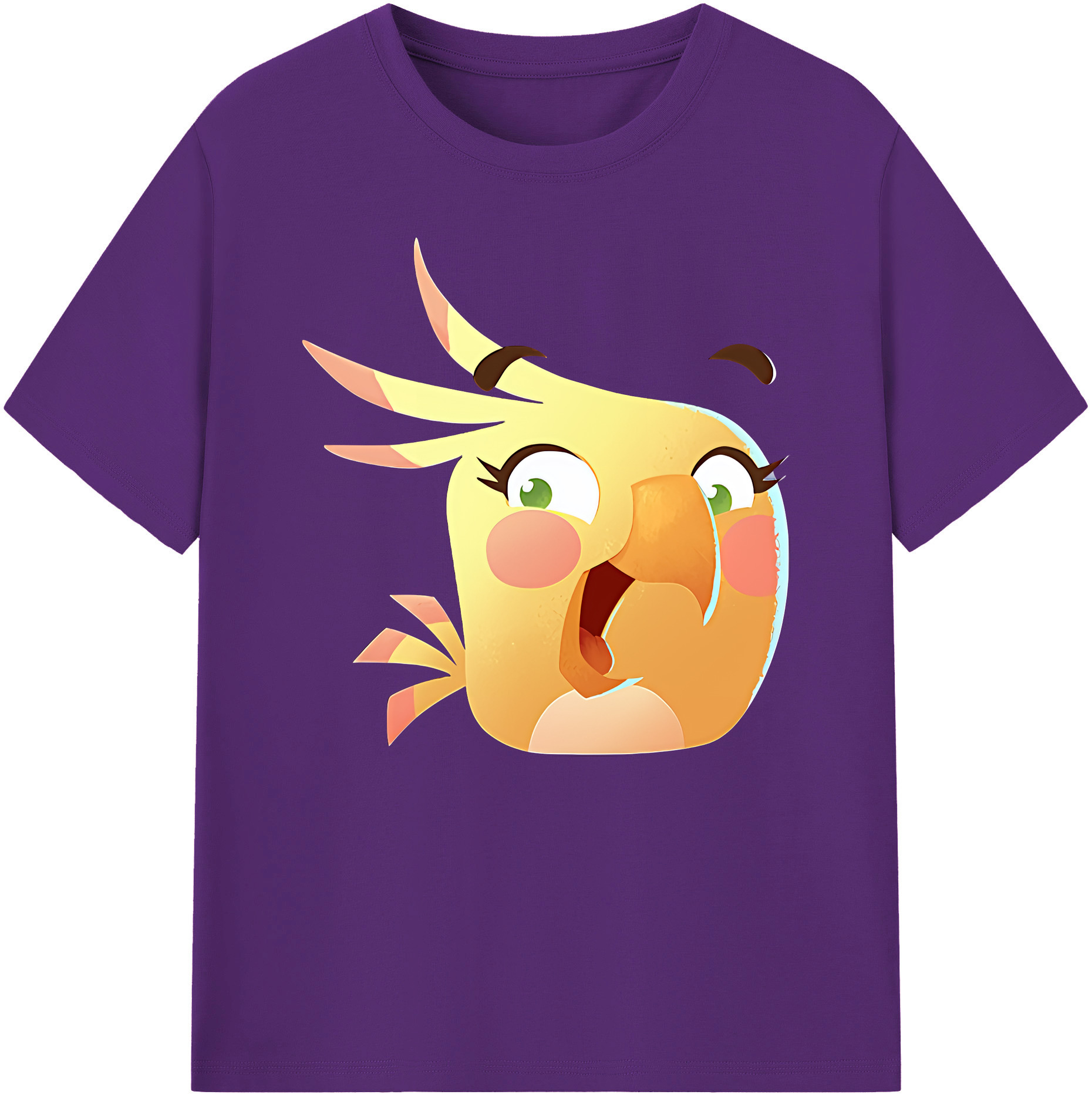 （画像用） Angry Birds アングリーバード 綿100％ メンズ半袖Tシャツ｜肌触りやわらか＆通気性