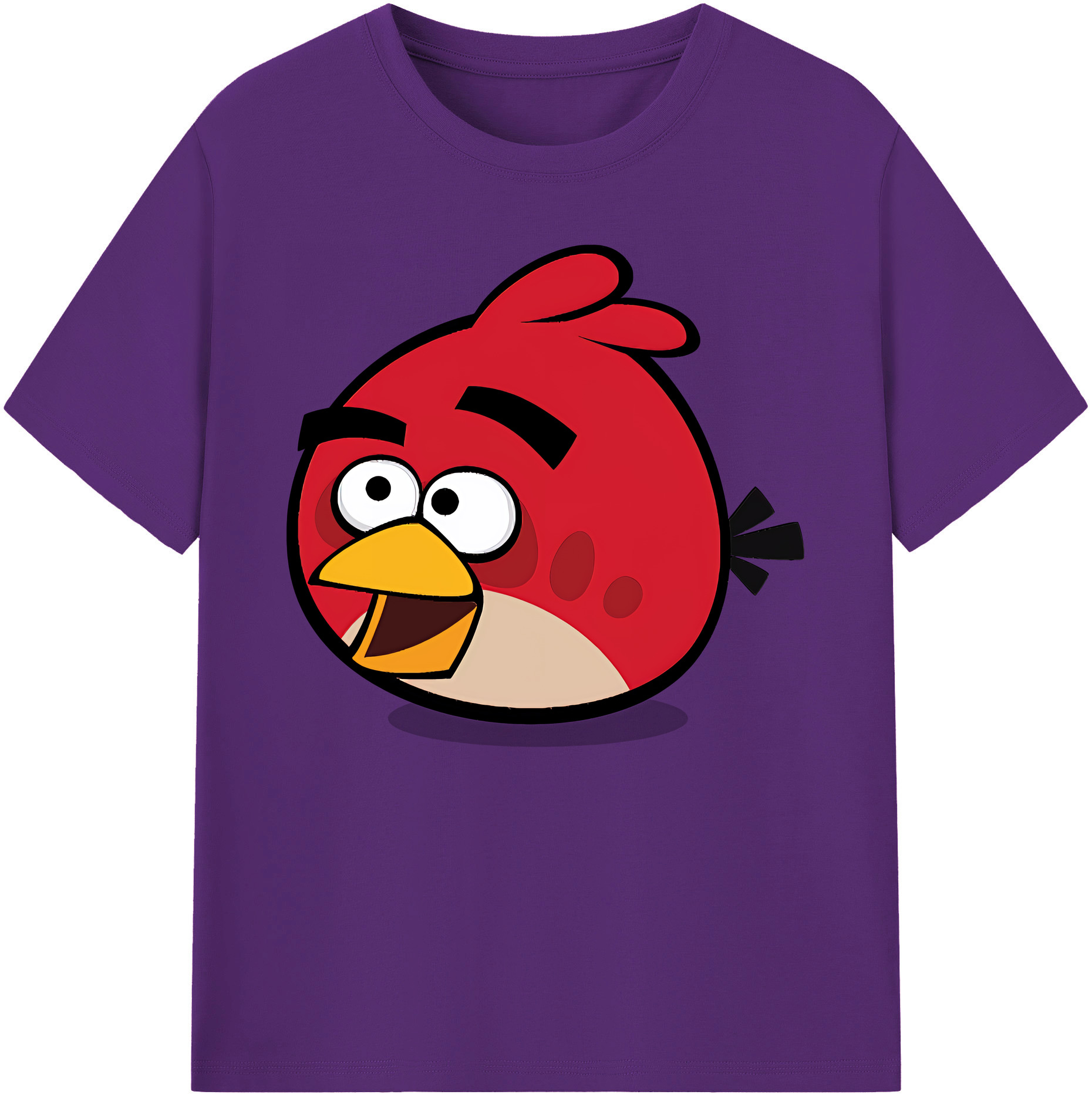 （画像用） Angry Birds アングリーバード 綿100％ メンズ半袖Tシャツ｜肌触りやわらか＆通気性