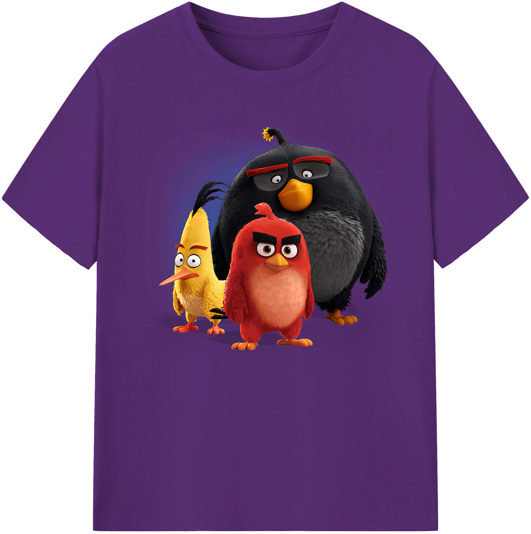 （画像用） Angry Birds アングリーバード 綿100％ メンズ半袖Tシャツ｜肌触りやわらか＆通気性
