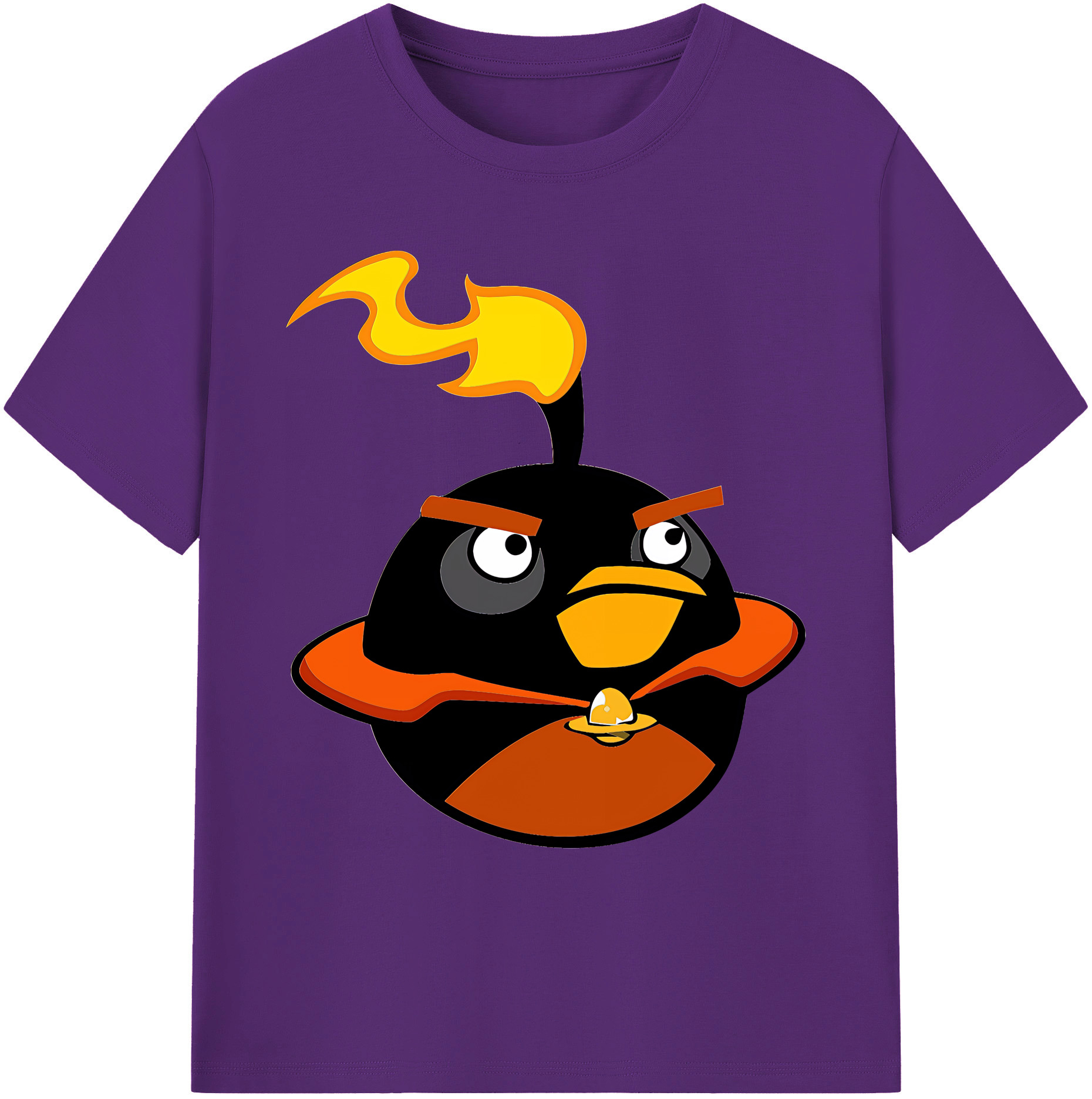 （画像用） Angry Birds アングリーバード 綿100％ メンズ半袖Tシャツ｜肌触りやわらか＆通気性