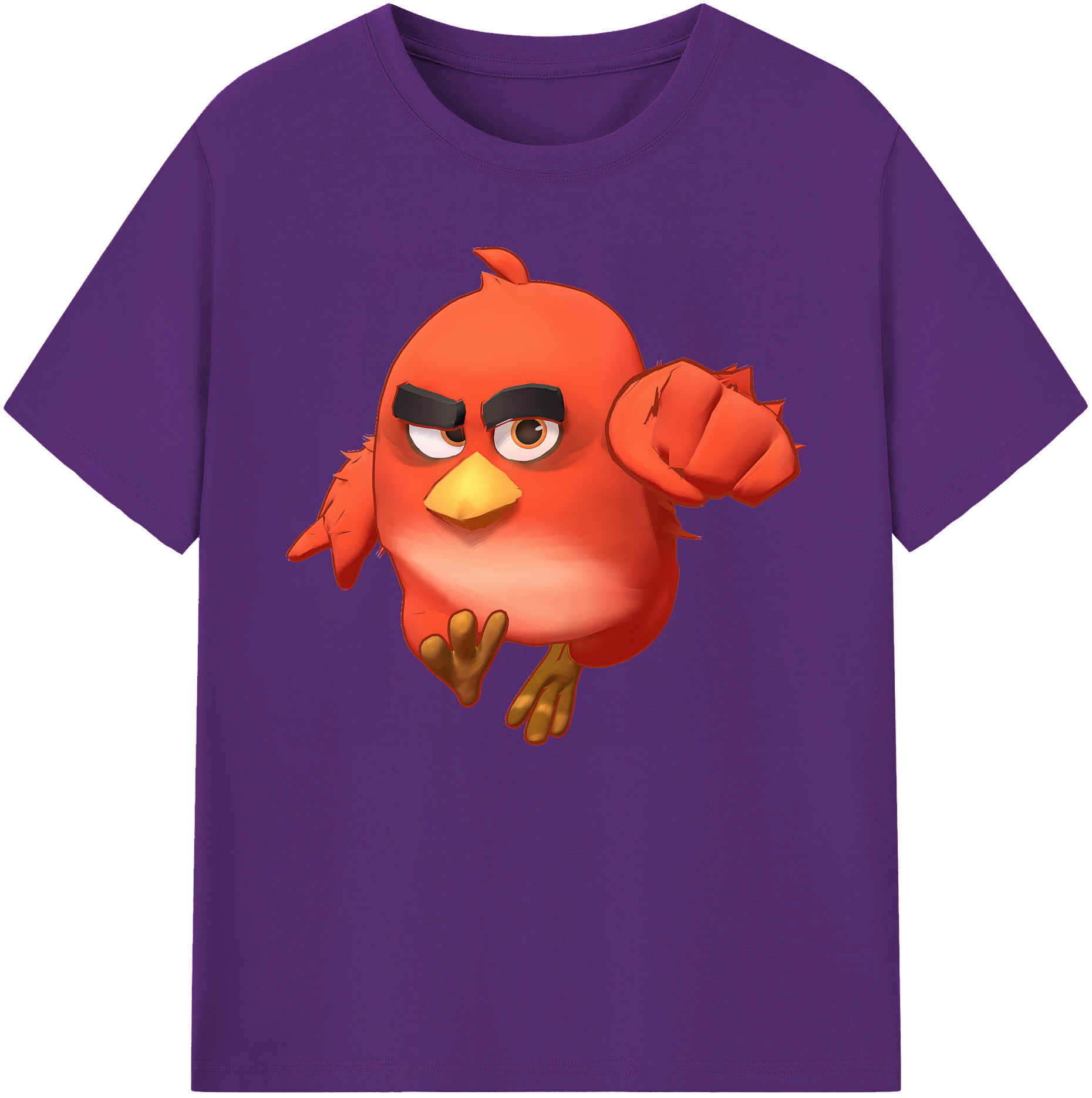 （画像用） Angry Birds アングリーバード 綿100％ メンズ半袖Tシャツ｜肌触りやわらか＆通気性