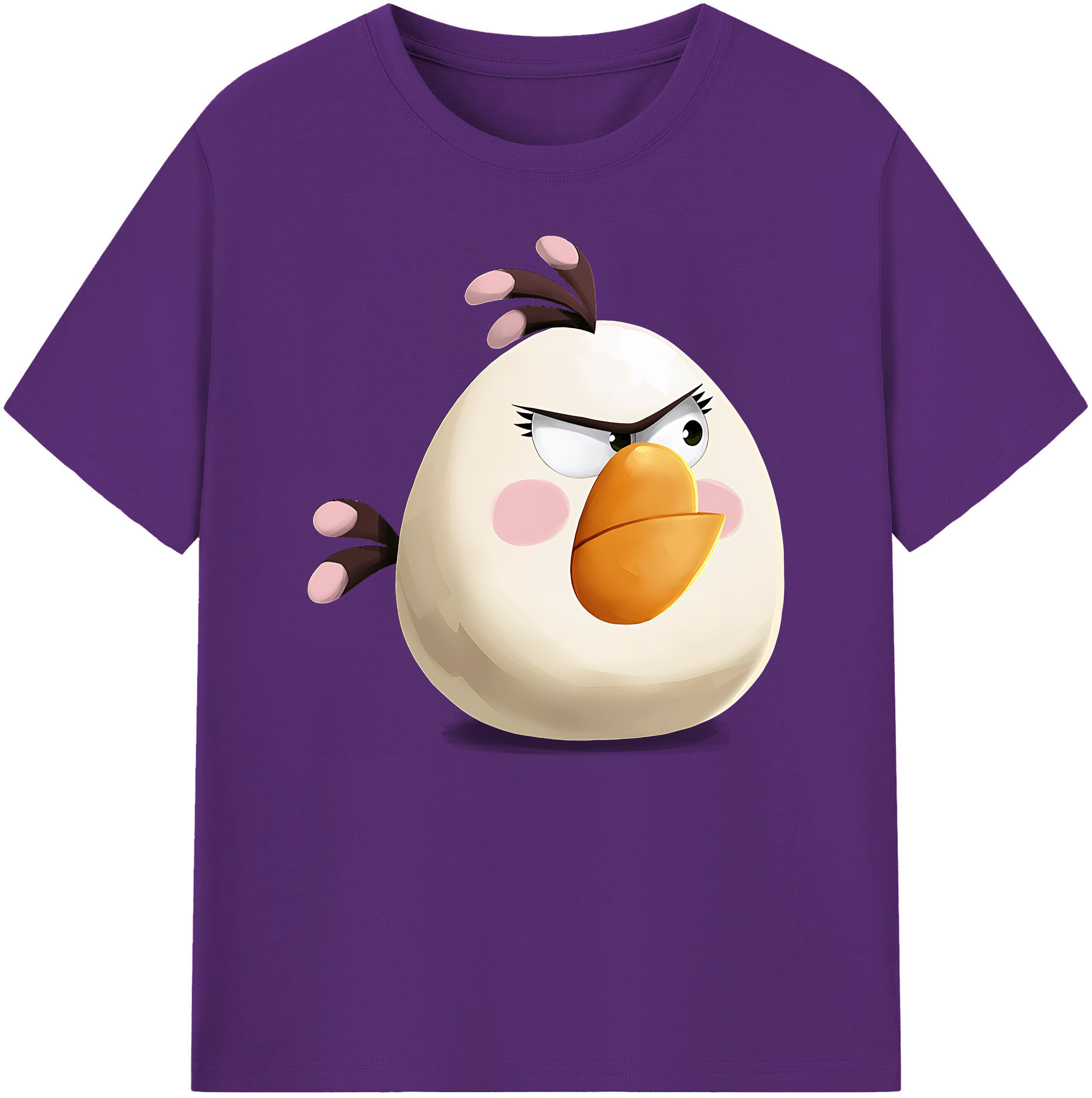 （画像用） Angry Birds アングリーバード 綿100％ メンズ半袖Tシャツ｜肌触りやわらか＆通気性