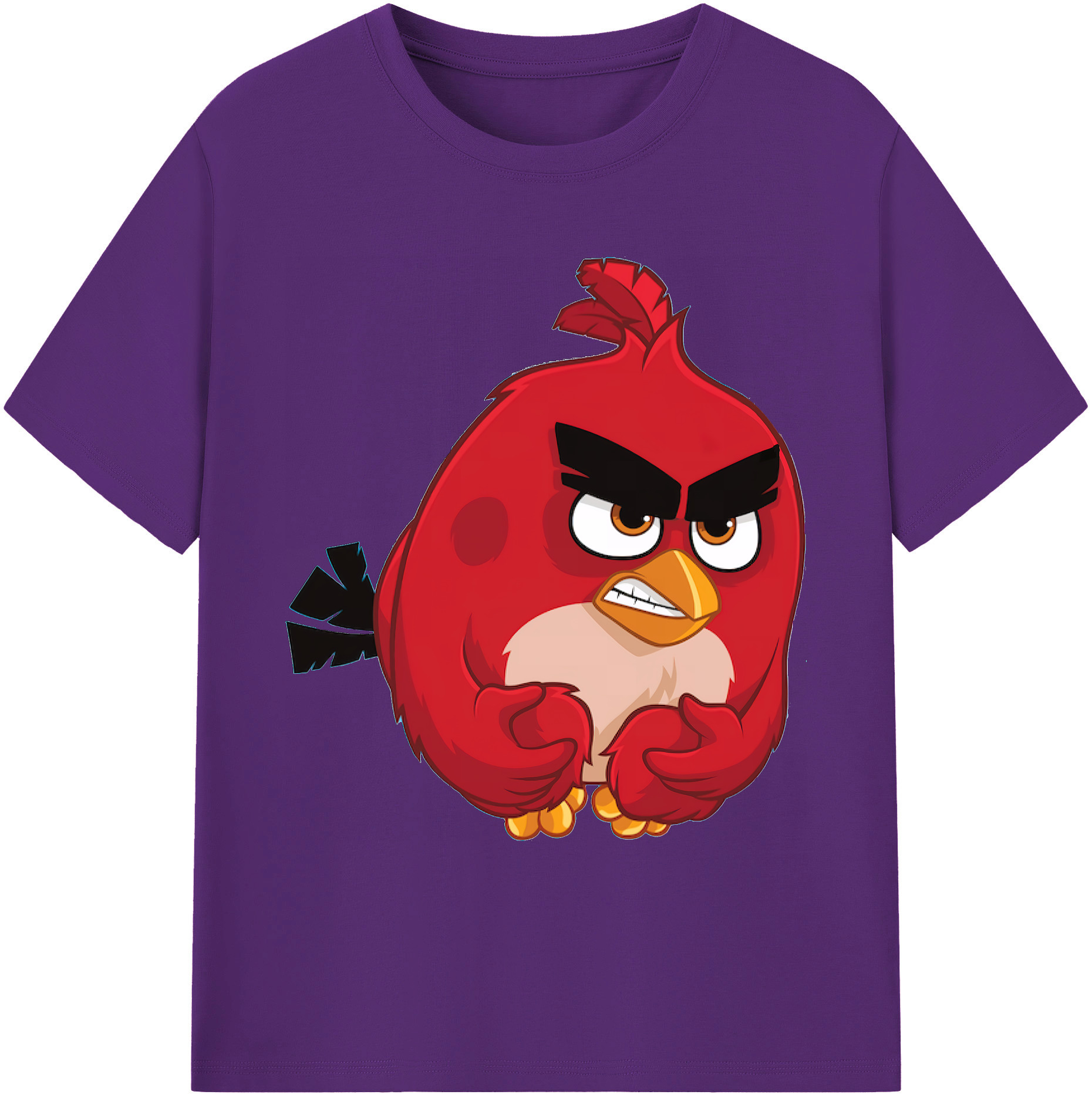 （画像用） Angry Birds アングリーバード 綿100％ メンズ半袖Tシャツ｜肌触りやわらか＆通気性