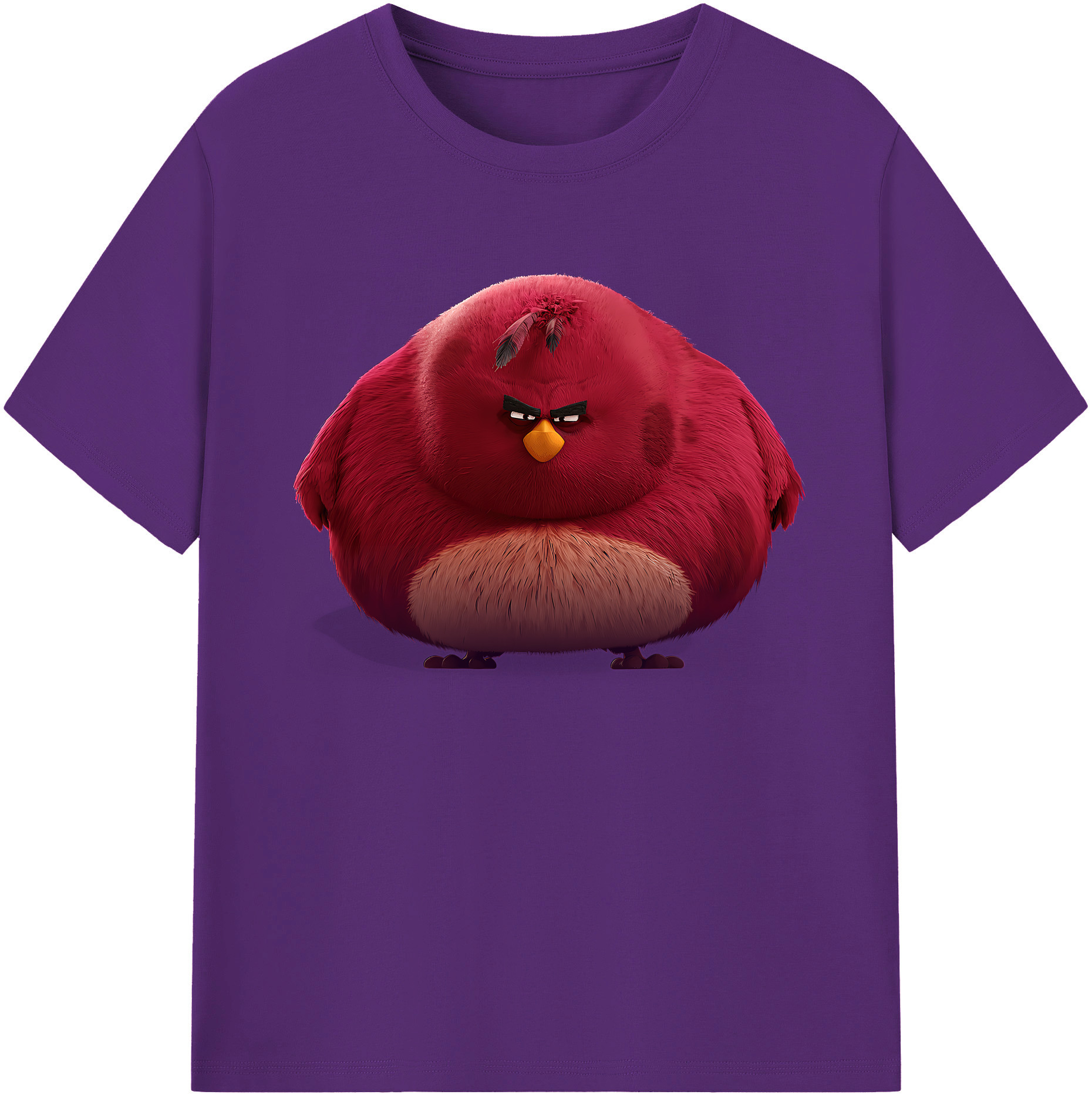 （画像用） Angry Birds アングリーバード 綿100％ メンズ半袖Tシャツ｜肌触りやわらか＆通気性