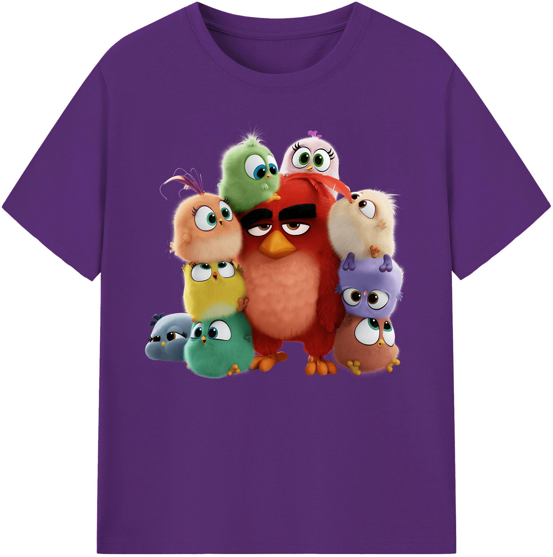 （画像用） Angry Birds アングリーバード 綿100％ メンズ半袖Tシャツ｜肌触りやわらか＆通気性