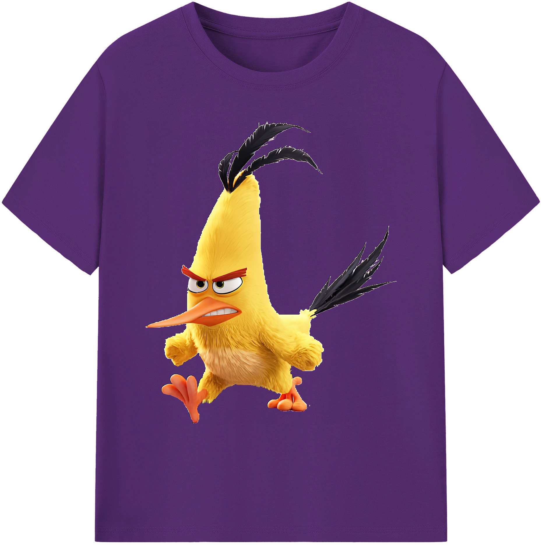 （画像用） Angry Birds アングリーバード 綿100％ メンズ半袖Tシャツ｜肌触りやわらか＆通気性