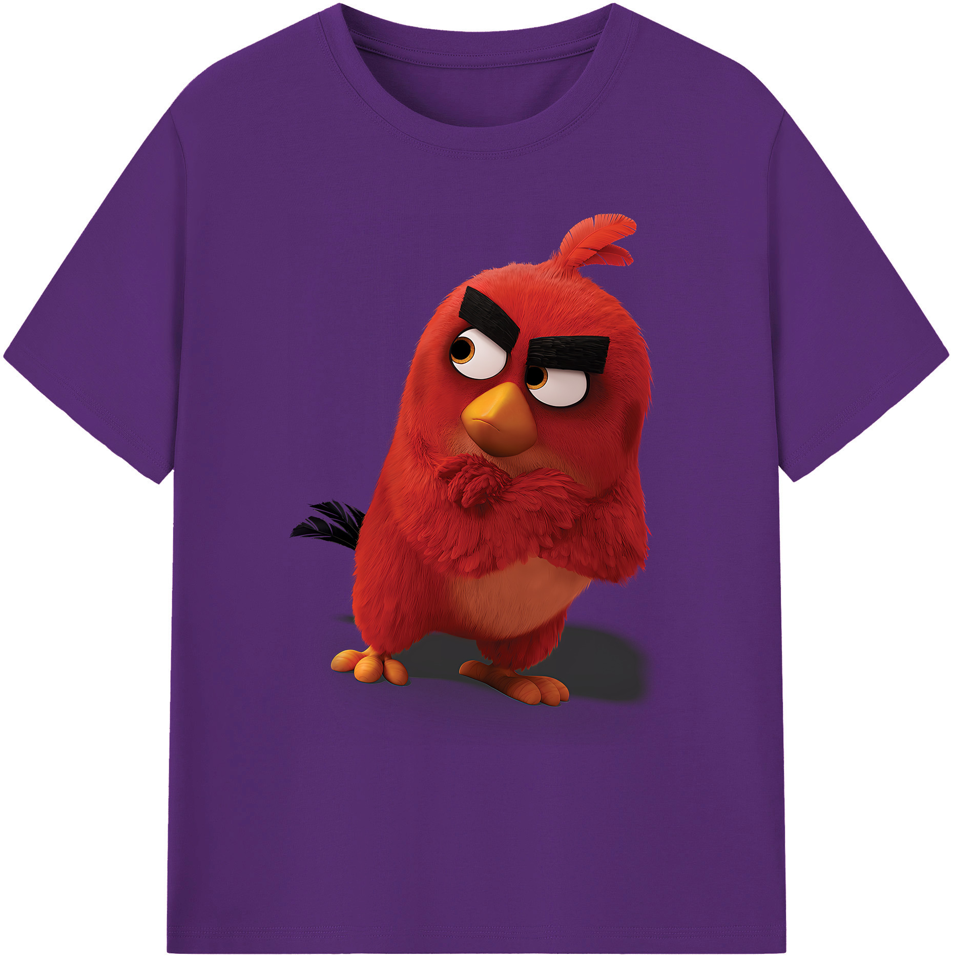 （画像用） Angry Birds アングリーバード 綿100％ メンズ半袖Tシャツ｜肌触りやわらか＆通気性