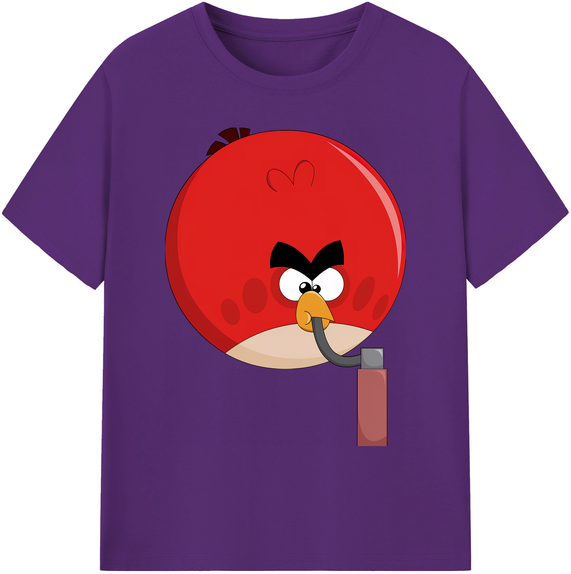 （画像用） Angry Birds アングリーバード 綿100％ メンズ半袖Tシャツ｜肌触りやわらか＆通気性