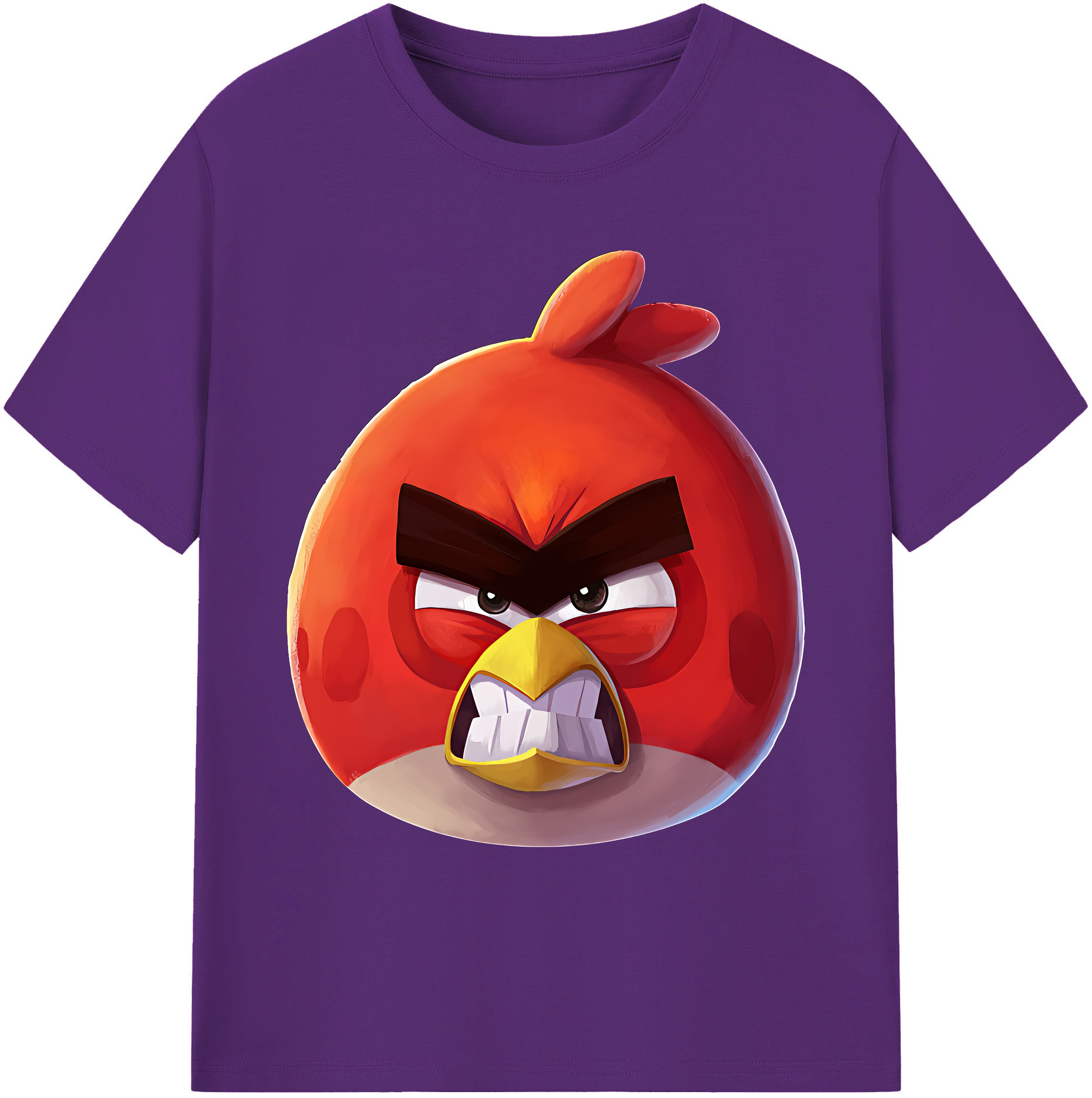 （画像用） Angry Birds アングリーバード 綿100％ メンズ半袖Tシャツ｜肌触りやわらか＆通気性
