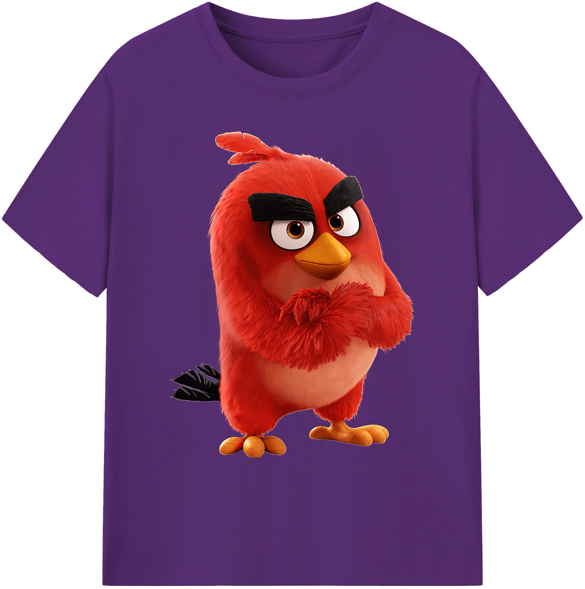 （画像用） Angry Birds アングリーバード 綿100％ メンズ半袖Tシャツ｜肌触りやわらか＆通気性
