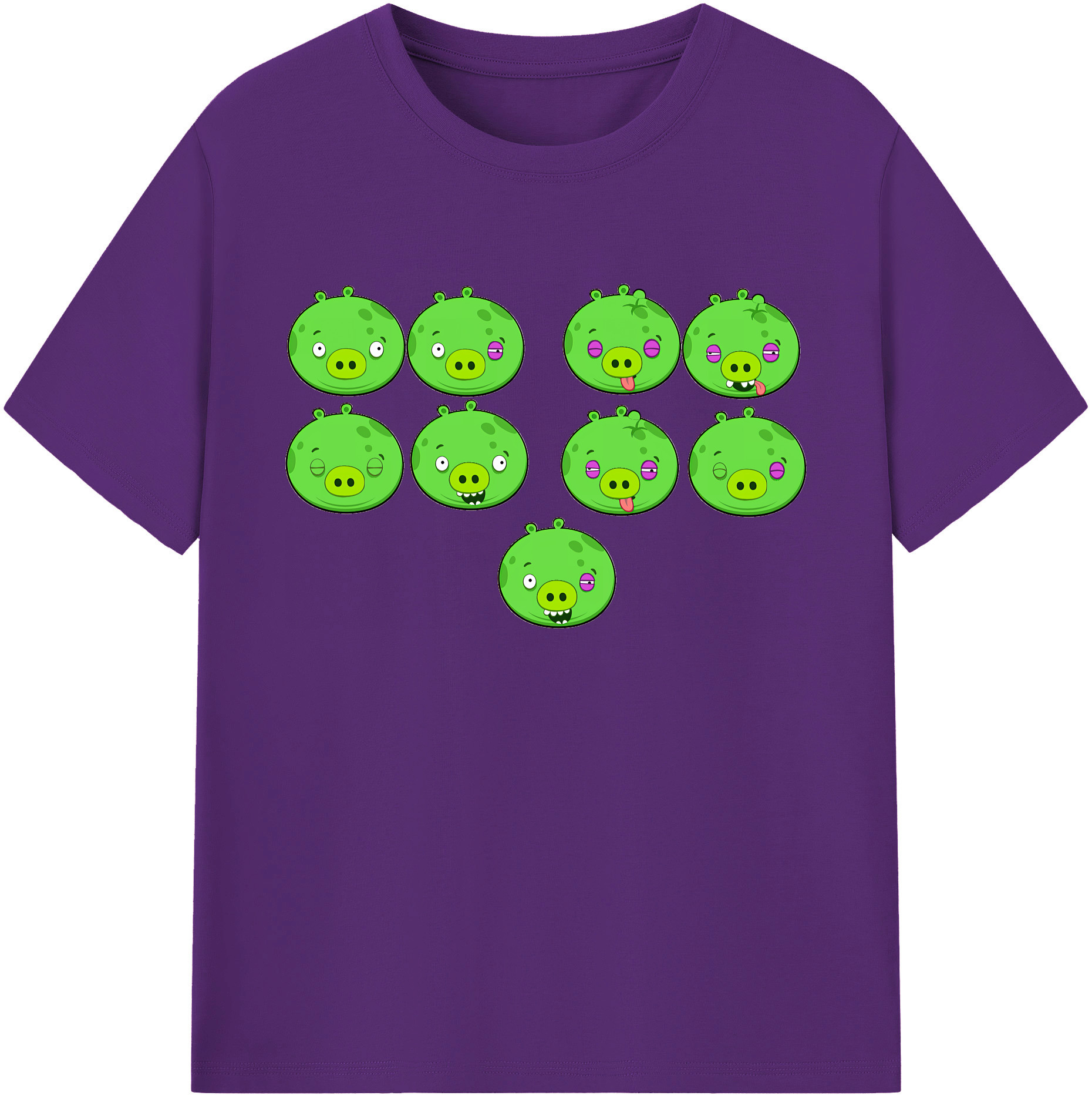 （画像用） Angry Birds アングリーバード 綿100％ メンズ半袖Tシャツ｜肌触りやわらか＆通気性