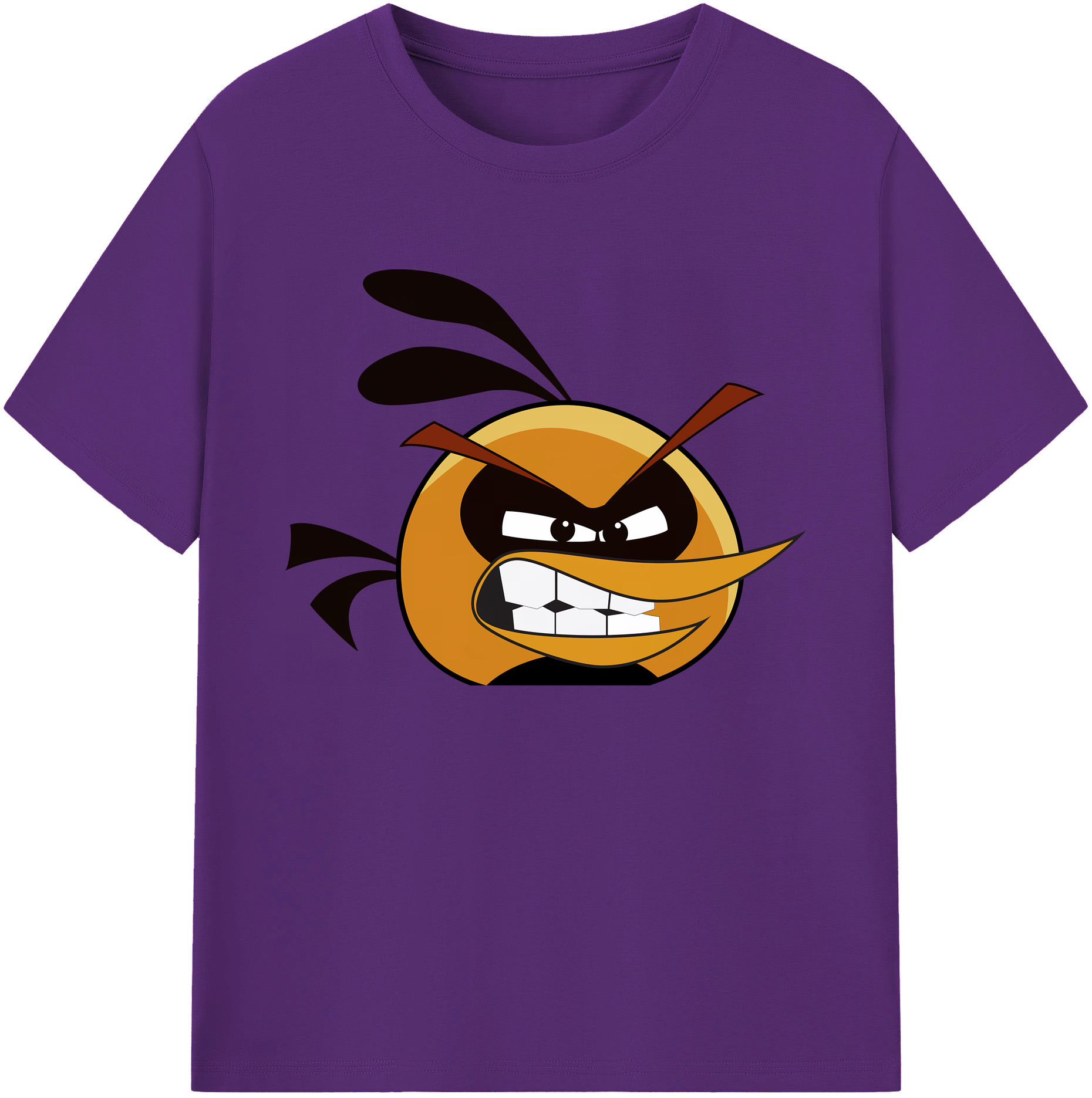 （画像用） Angry Birds アングリーバード 綿100％ メンズ半袖Tシャツ｜肌触りやわらか＆通気性