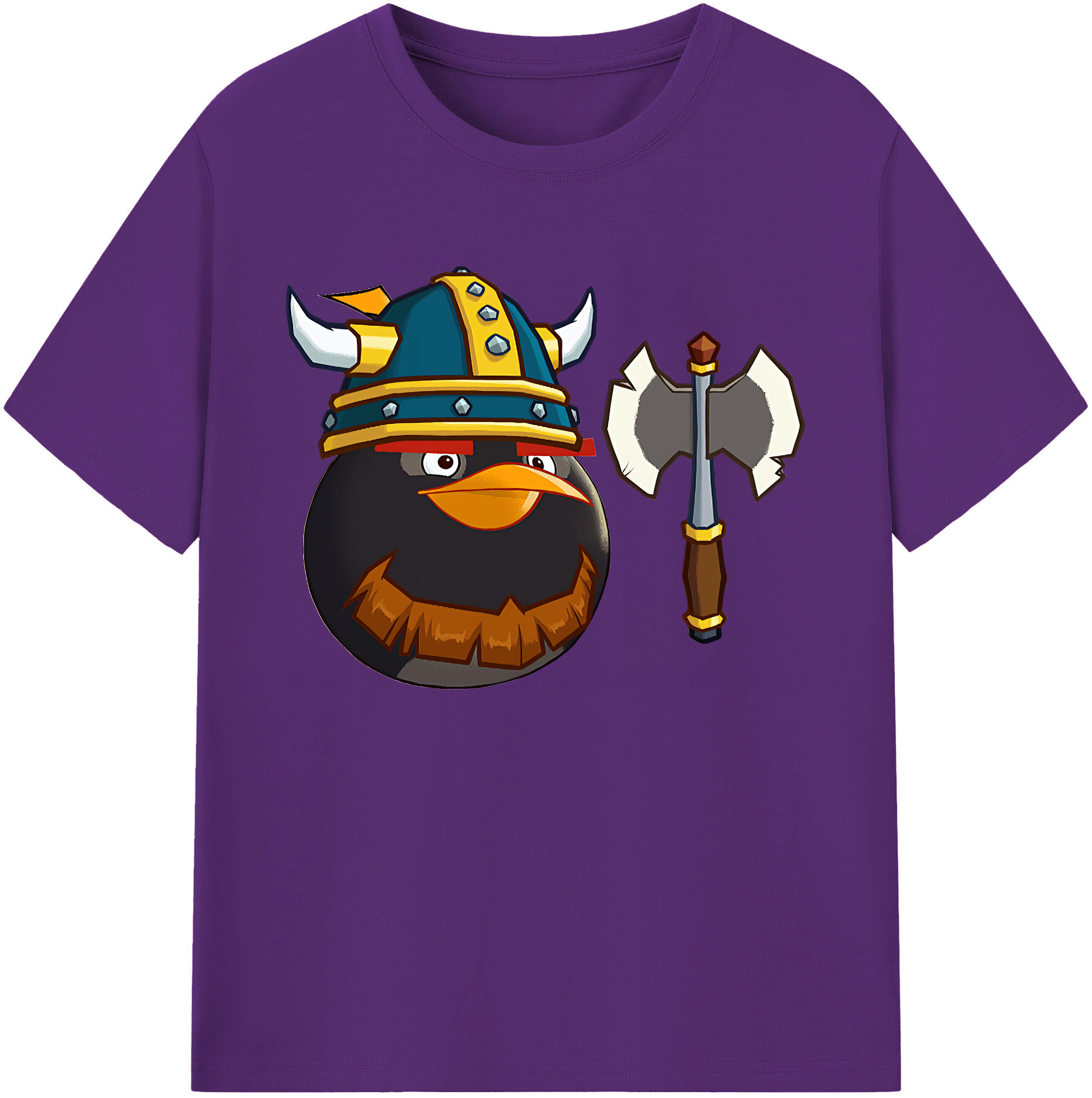 （画像用） Angry Birds アングリーバード 綿100％ メンズ半袖Tシャツ｜肌触りやわらか＆通気性