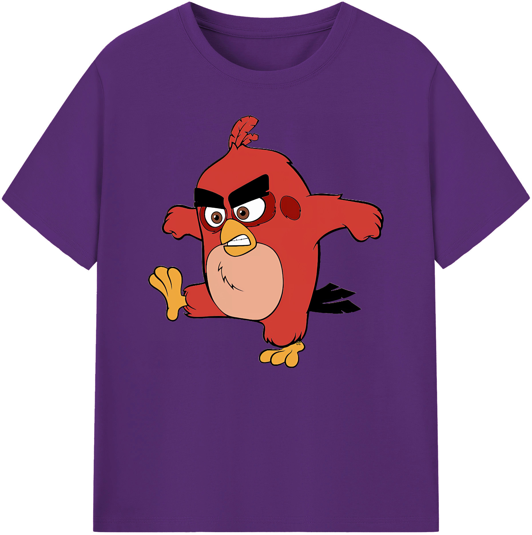 （画像用） Angry Birds アングリーバード 綿100％ メンズ半袖Tシャツ｜肌触りやわらか＆通気性