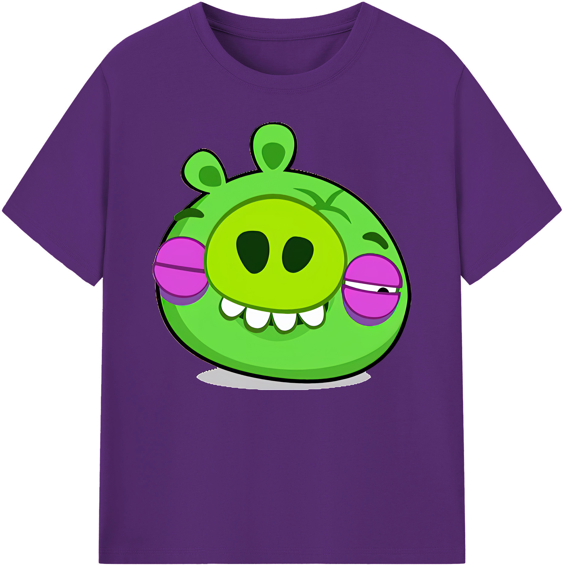 （画像用） Angry Birds アングリーバード 綿100％ メンズ半袖Tシャツ｜肌触りやわらか＆通気性