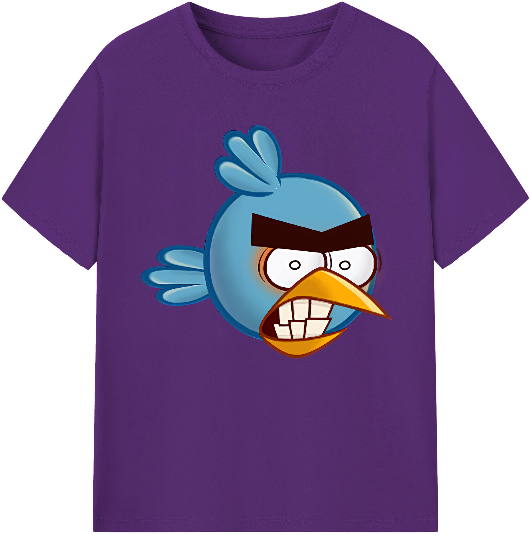 （画像用） Angry Birds アングリーバード 綿100％ メンズ半袖Tシャツ｜肌触りやわらか＆通気性