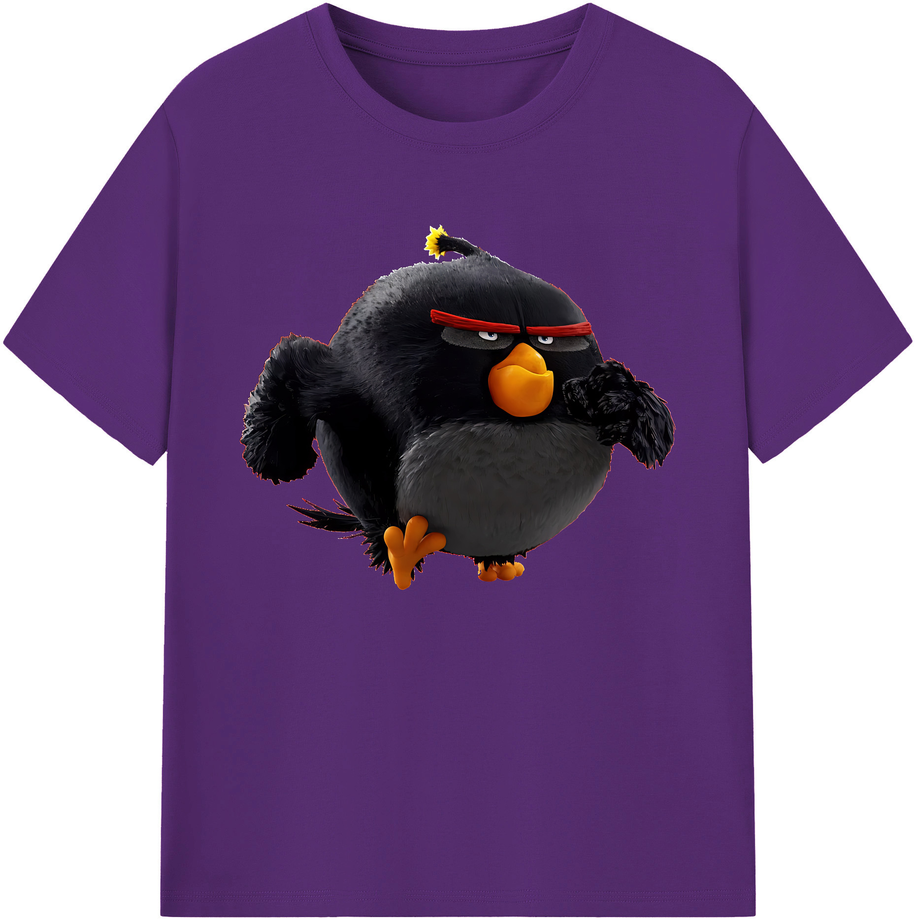 （画像用） Angry Birds アングリーバード 綿100％ メンズ半袖Tシャツ｜肌触りやわらか＆通気性