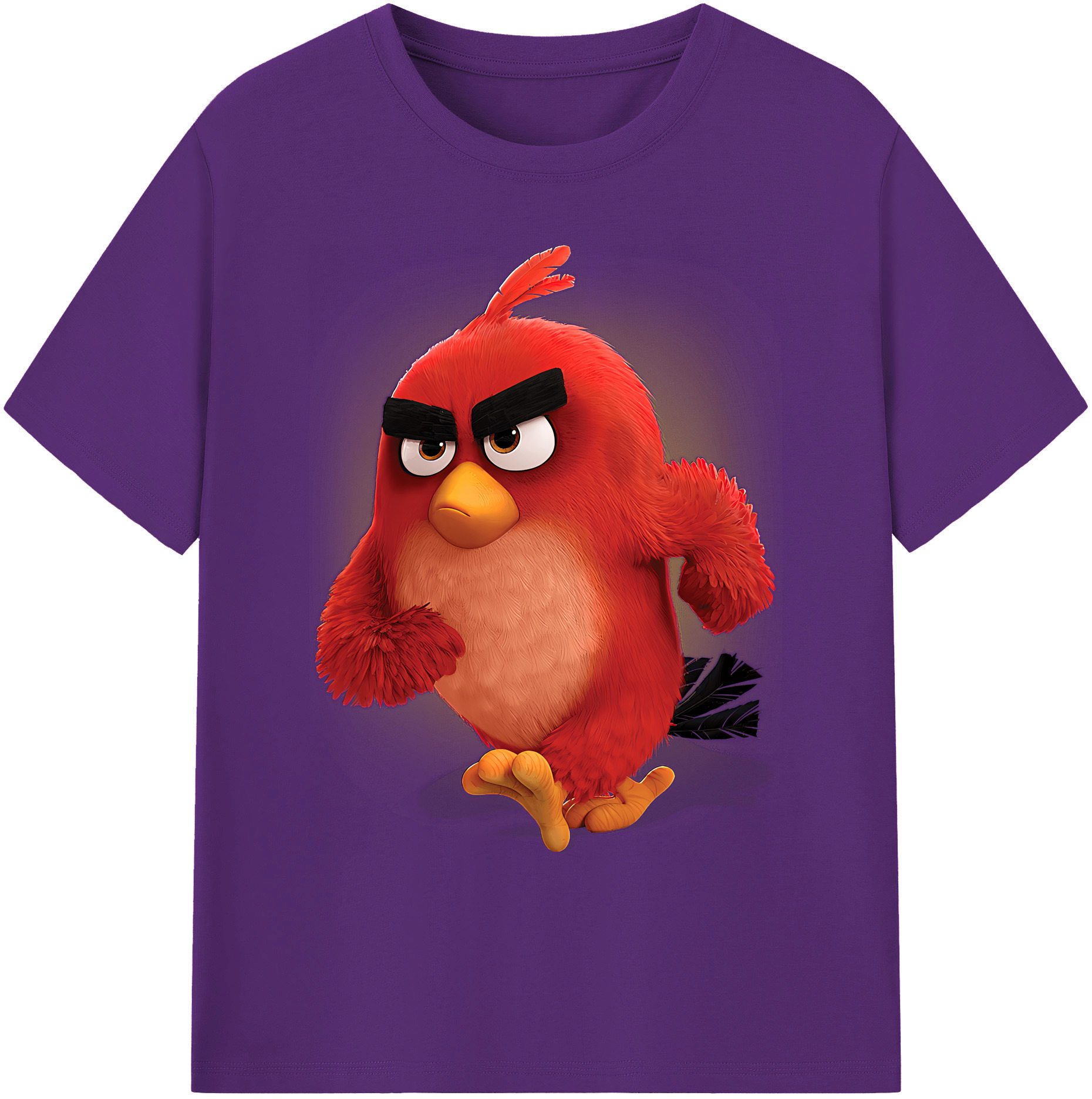 （画像用） Angry Birds アングリーバード 綿100％ メンズ半袖Tシャツ｜肌触りやわらか＆通気性
