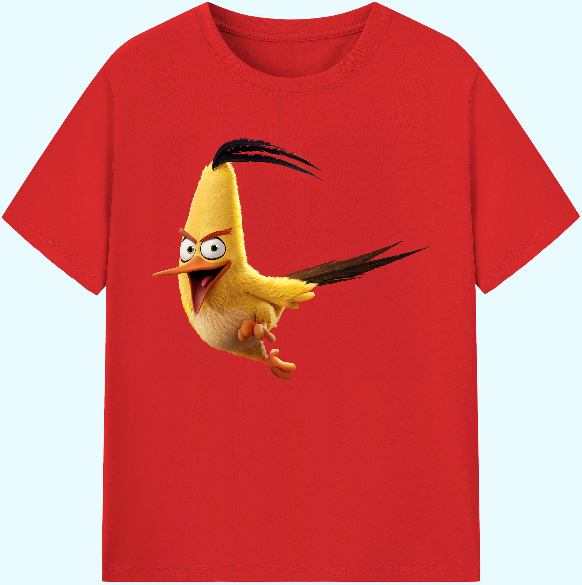（画像用） Angry Birds アングリーバード 綿100％ メンズ半袖Tシャツ｜肌触りやわらか＆通気性